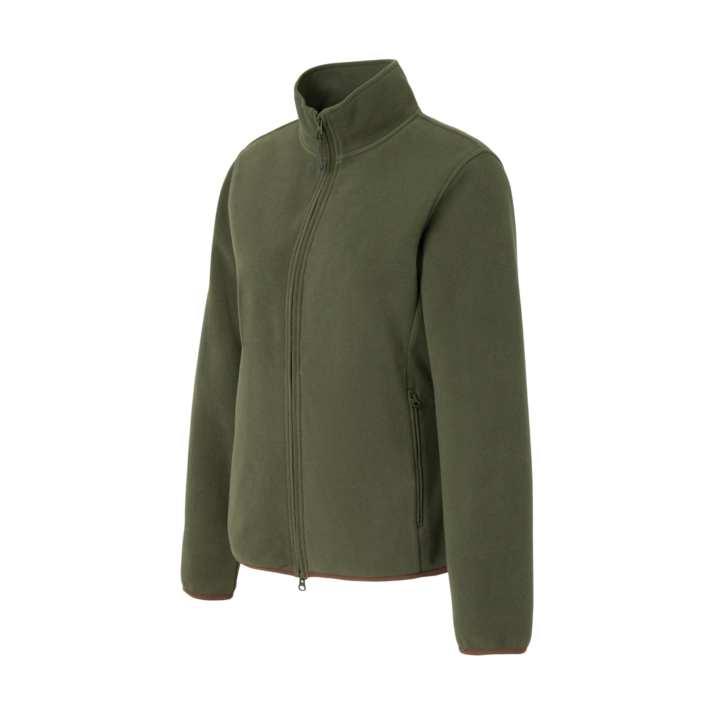 Blusão Básico de Mulher com Forro Polar Verde-5