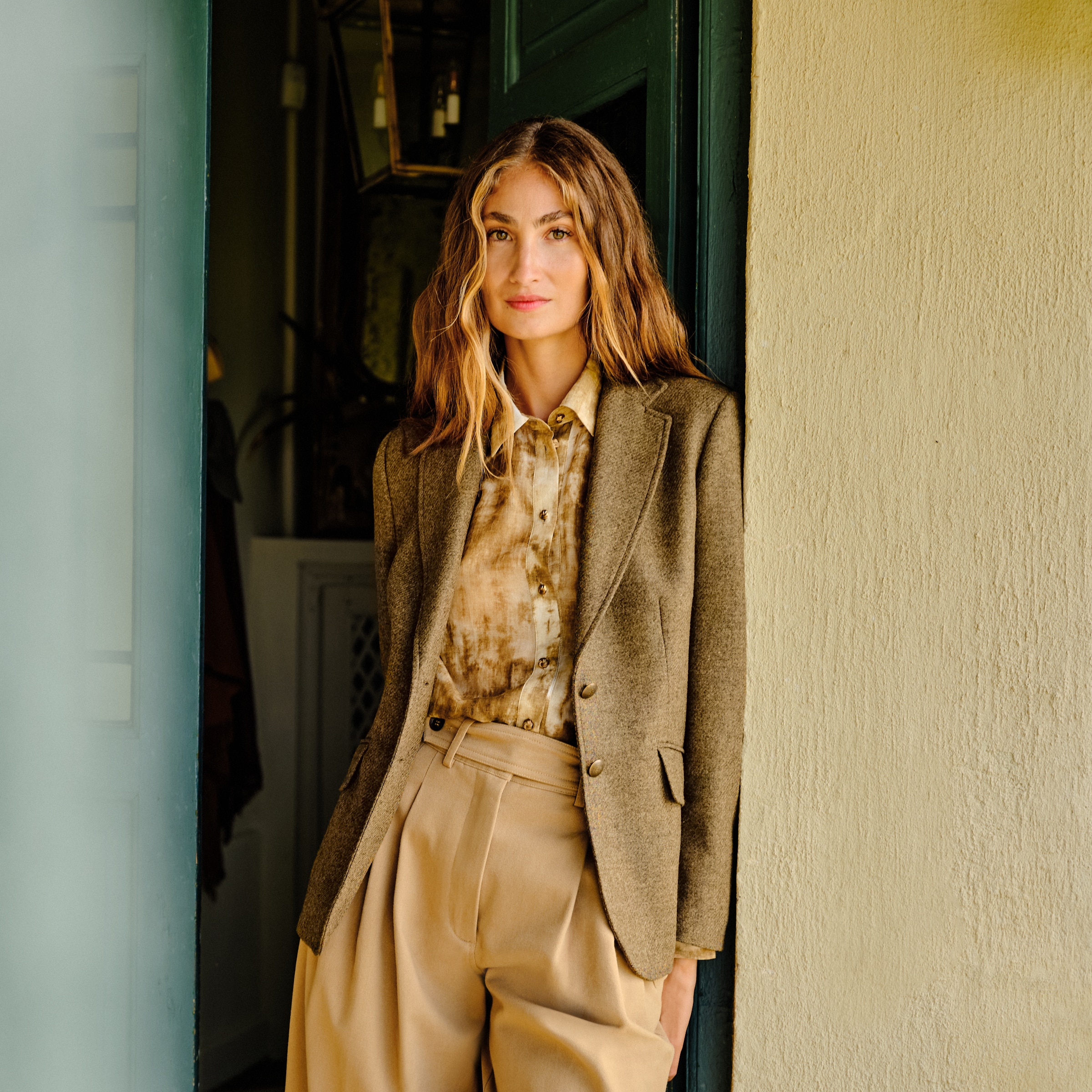 Imagem 0 de Casaco Básico Tweed de Mulher