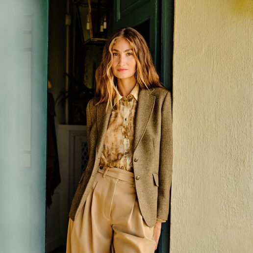 Imagen 0 de Chaqueta de mujer basica tweed