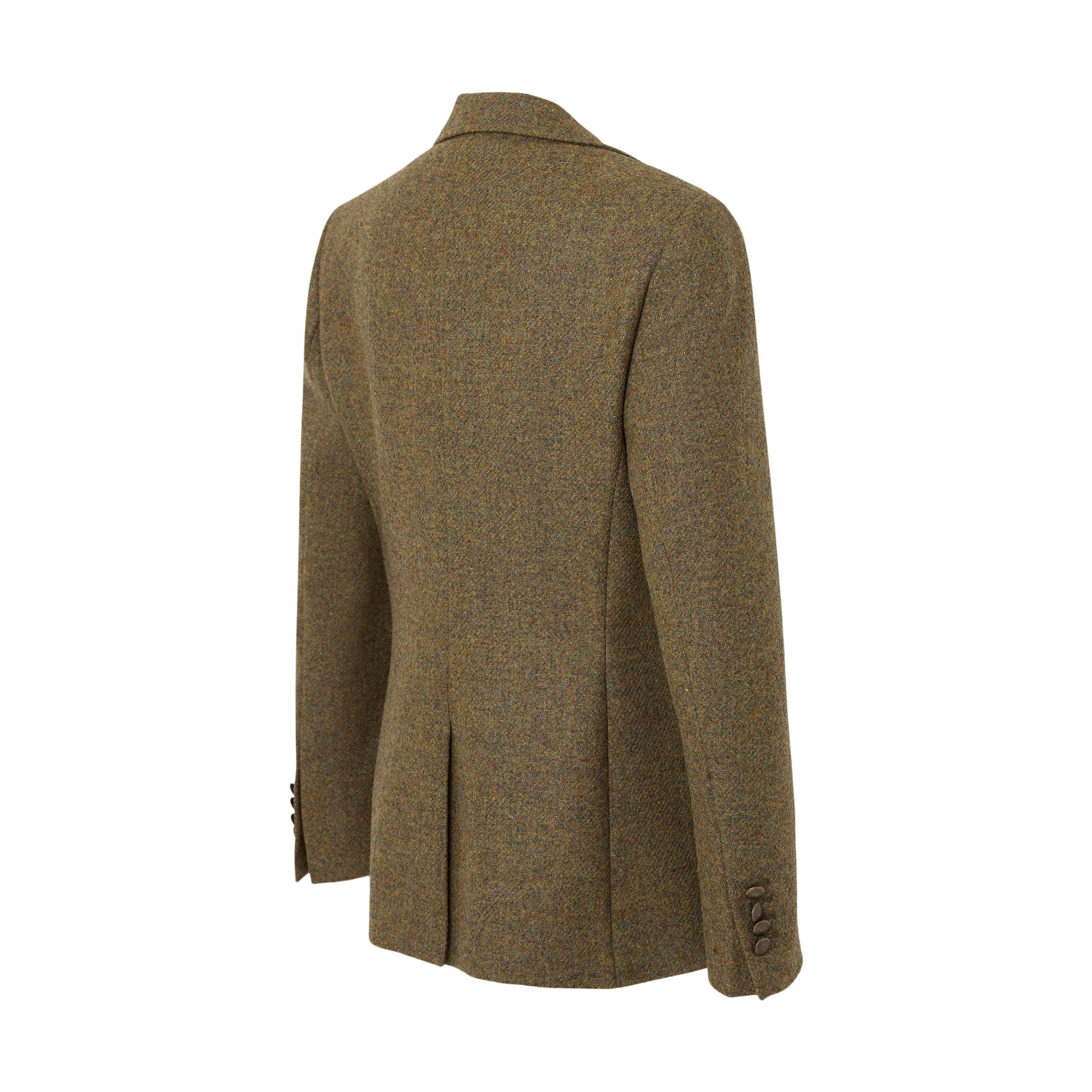 Casaco Básico Tweed de Mulher Verde pardo-7