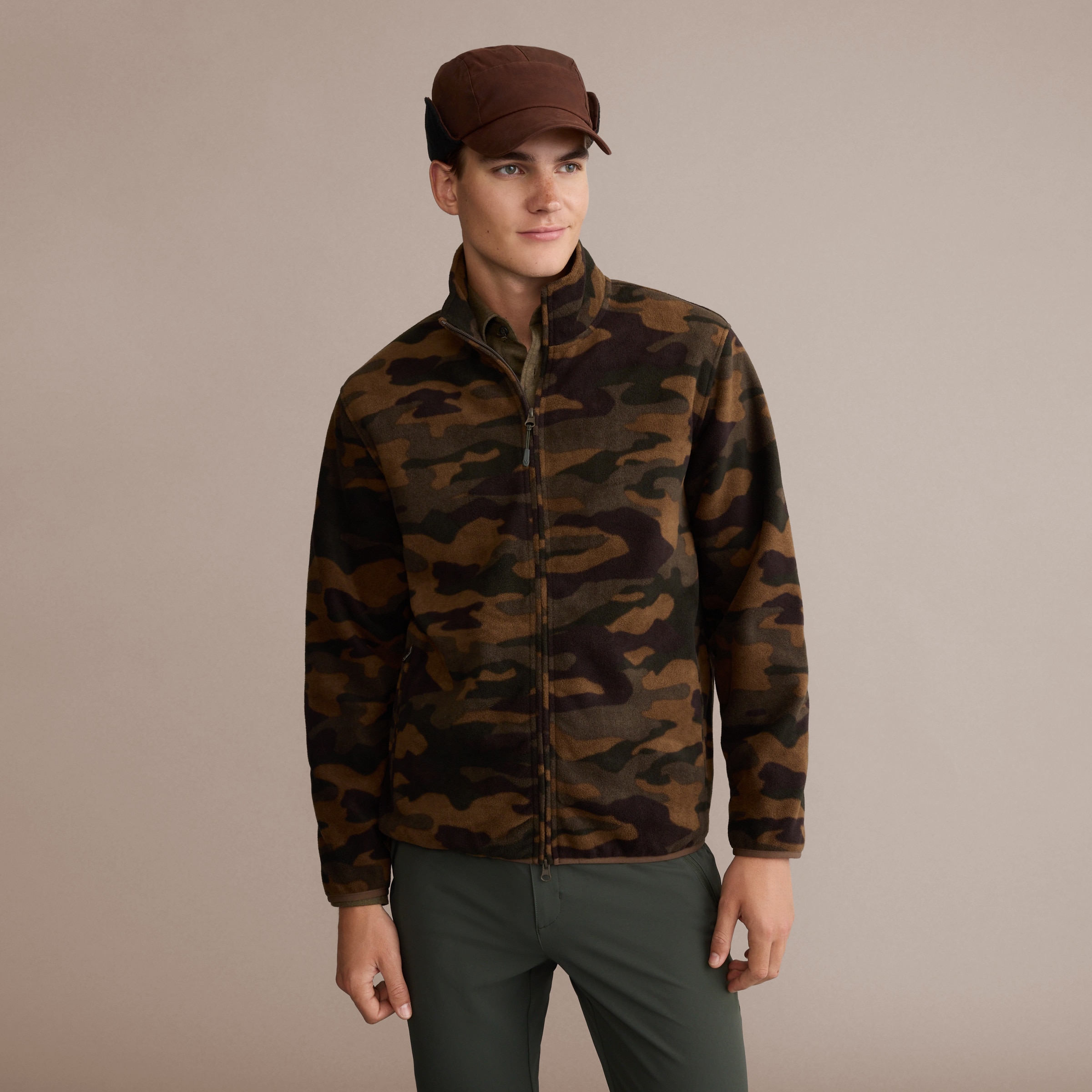 Blusão de Forro Polar Básico Camuflagem-2