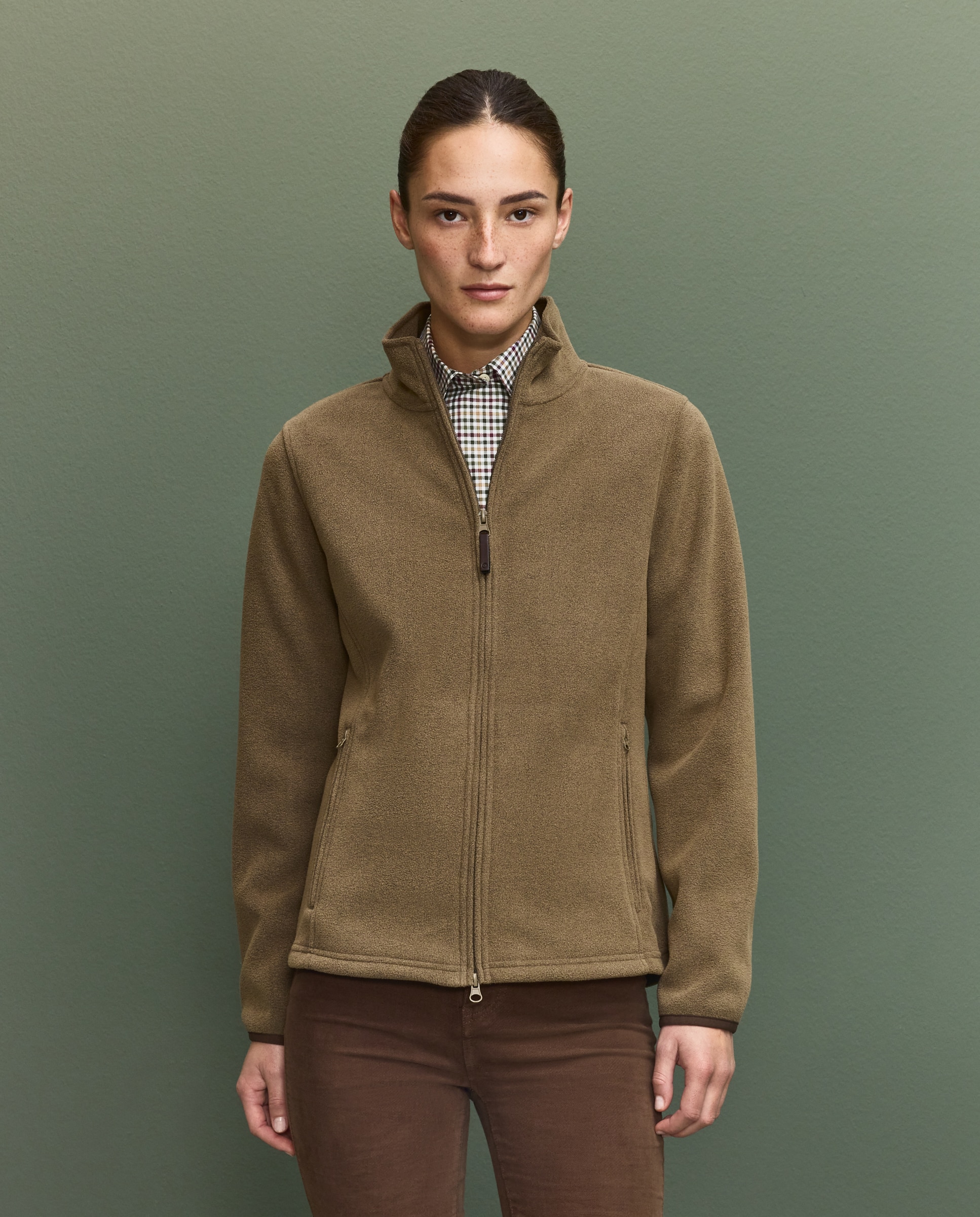 Verhunt Cazadora polar básico de mujer Granate