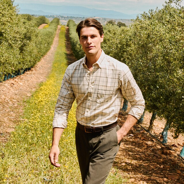 Imagen 0 de Camisa de cuadros de hombre