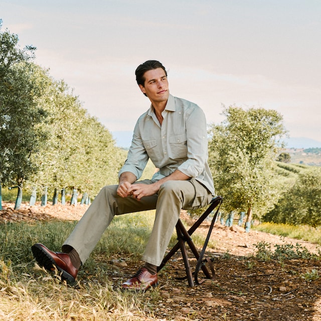 Imagem 0 de Camisa Guayabera de Algodão de Homem