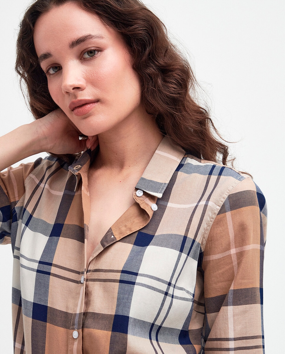 Camisa de mujer marine de barbour - Marrón Marrón-4
