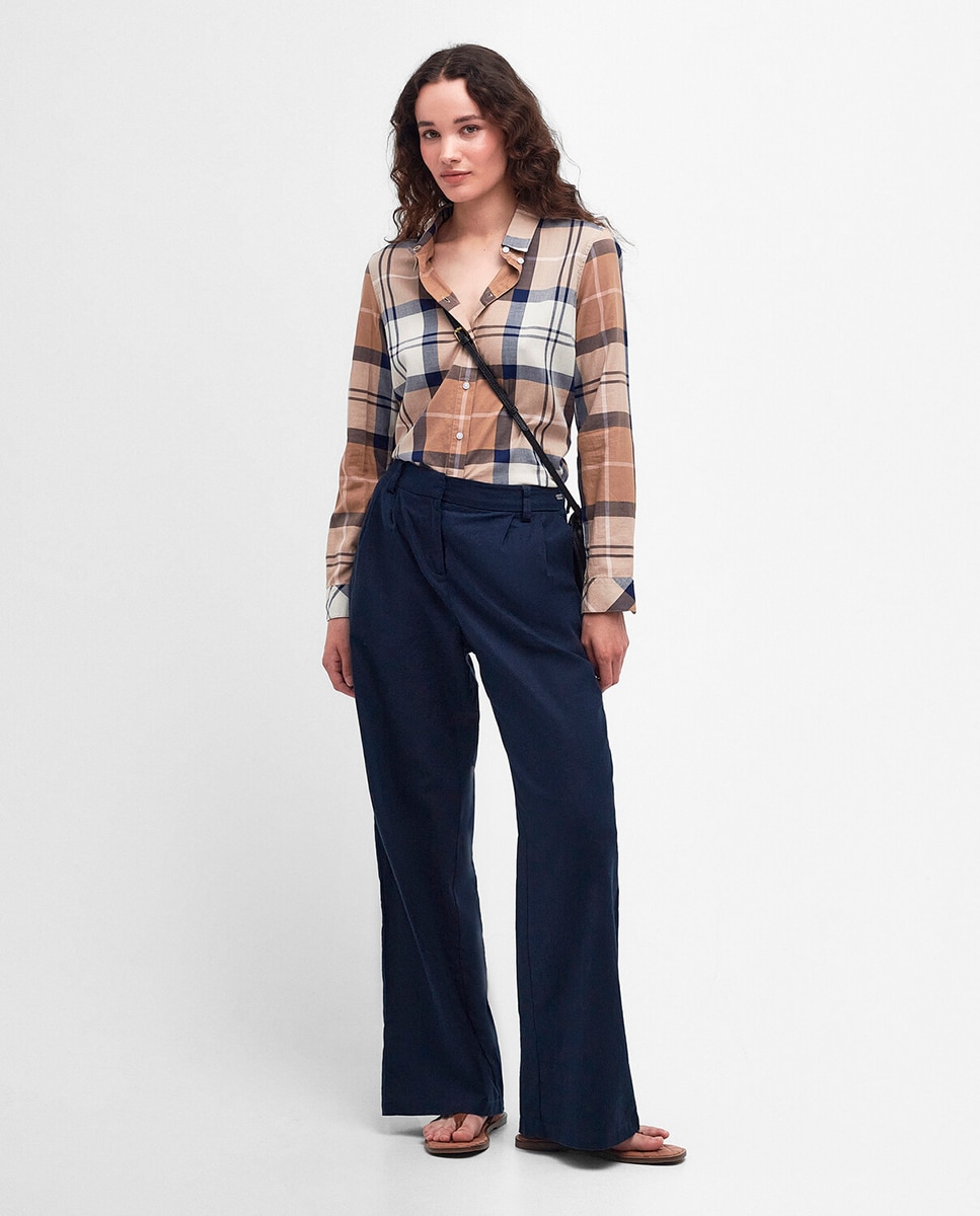 Camisa de mujer marine de barbour - Marrón Marrón-7
