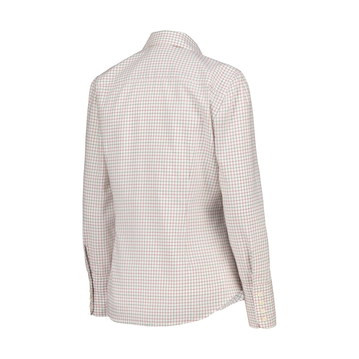 Camisa aos quadrados de mulher Verde-6