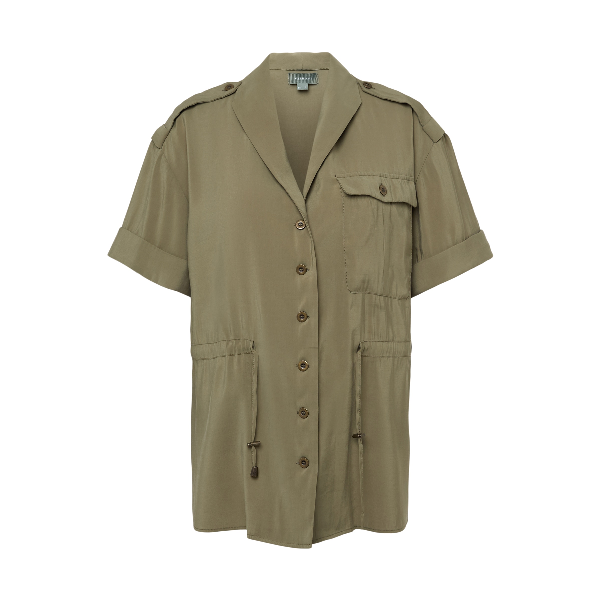 Camisa Safari de Mulher Verde-4