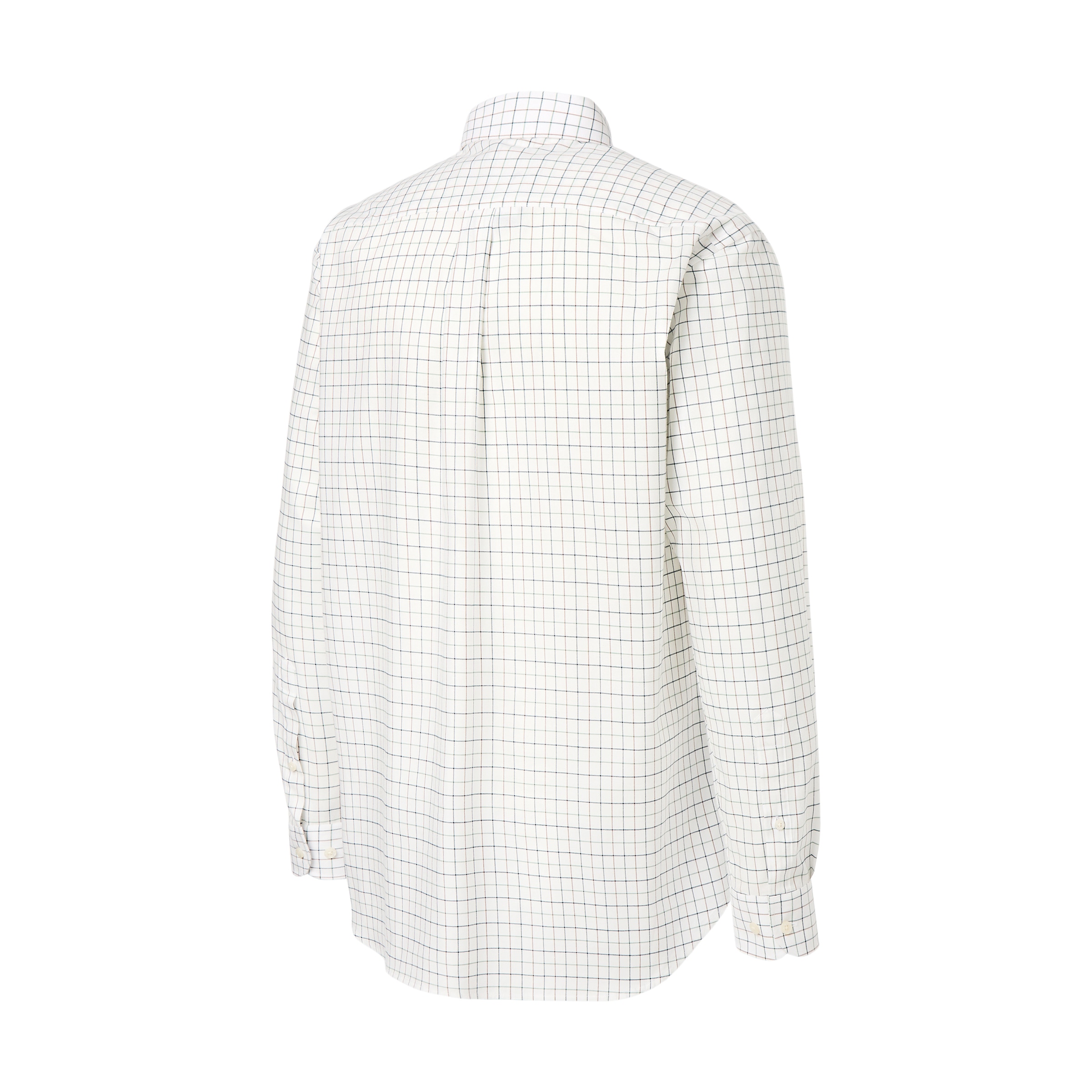 Camisa de Homem aos Quadrados Grandes com Fundo Claro Azul-6