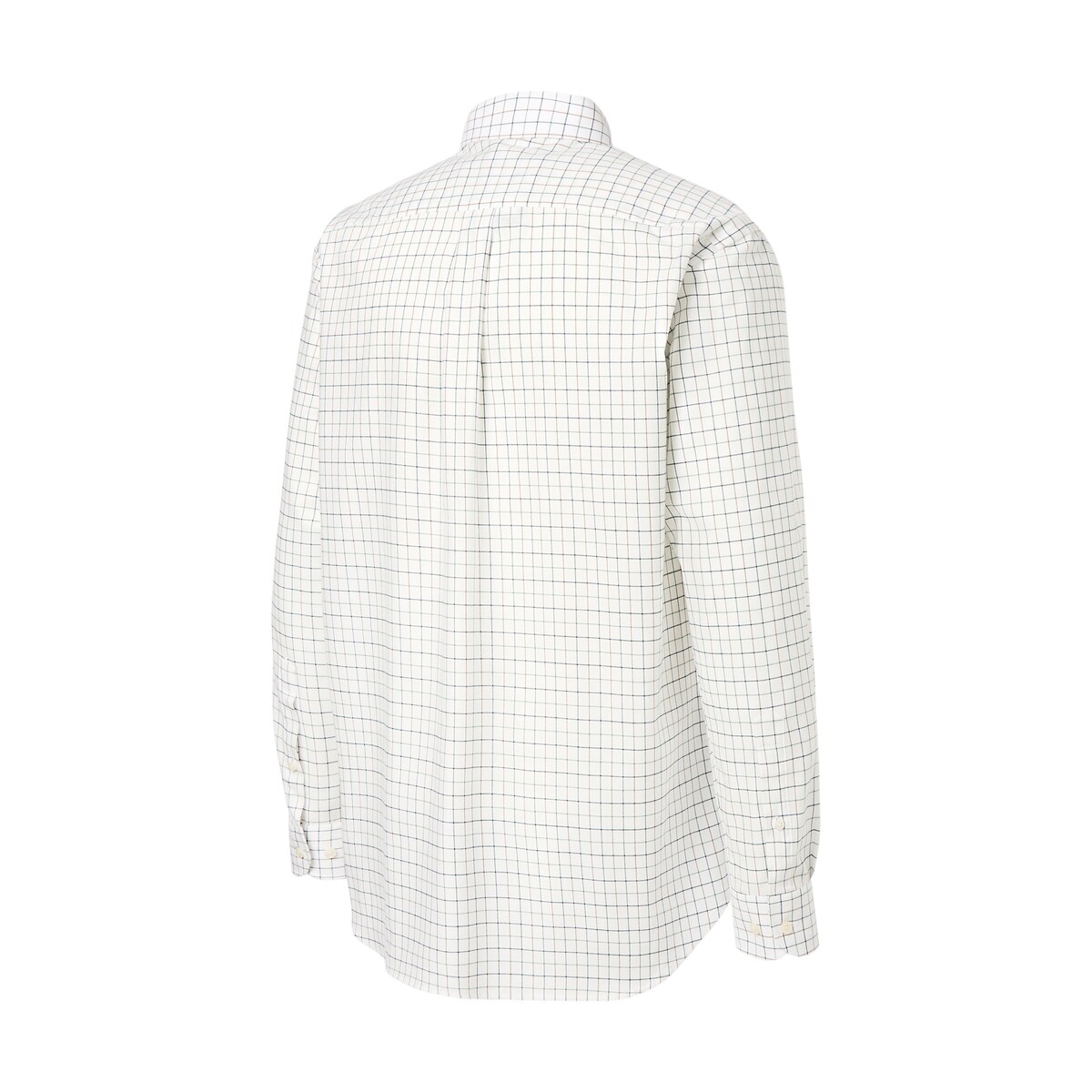 Camisa de Homem aos Quadrados Grandes com Fundo Claro Azul-6