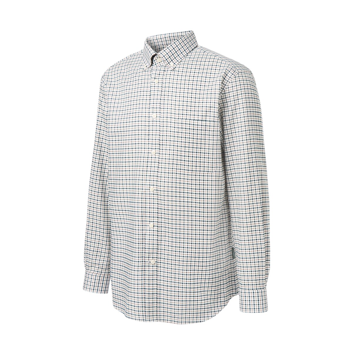 Camisa Multiquadrados para Homem Azul-5