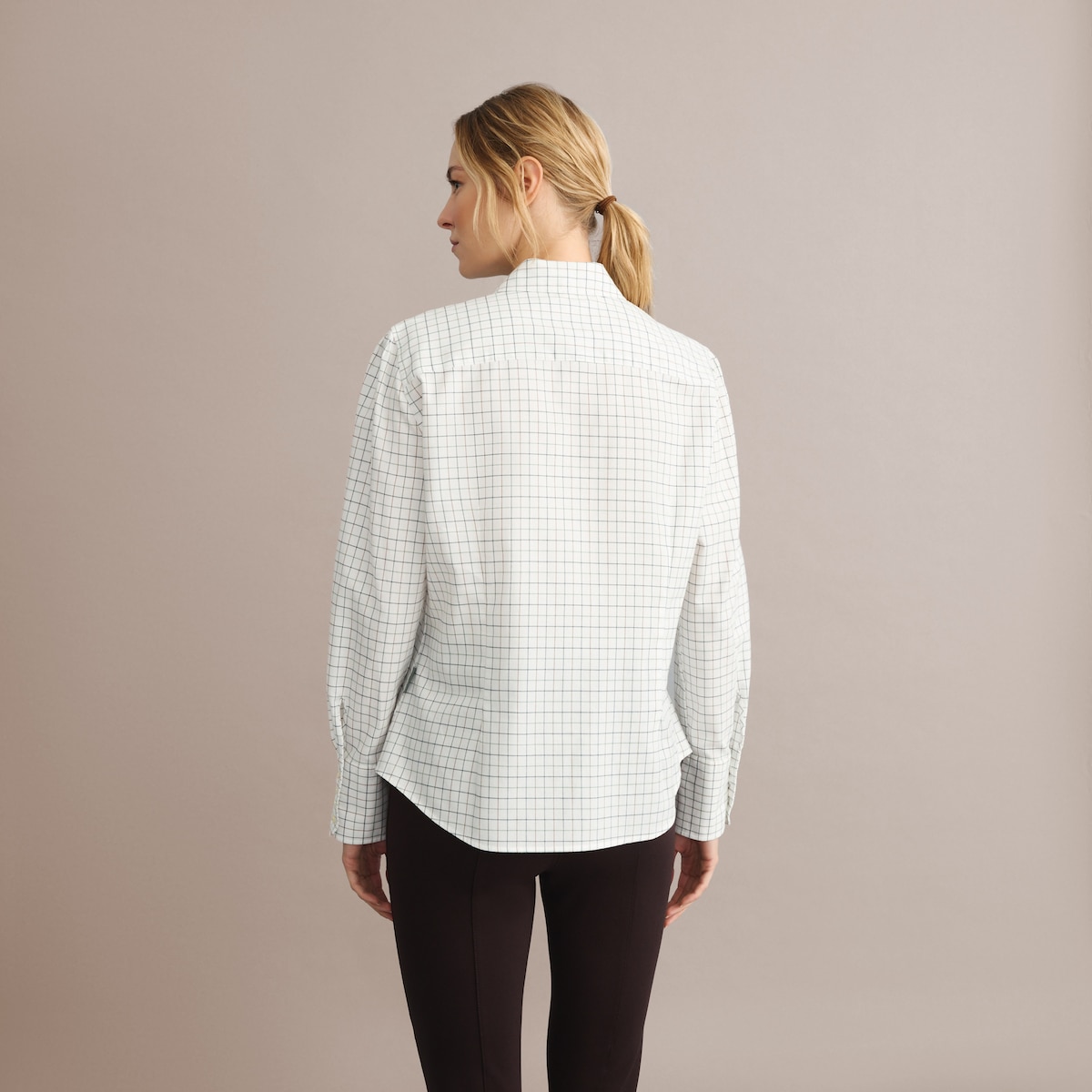 Camisa com Gola Bebé Azul-4