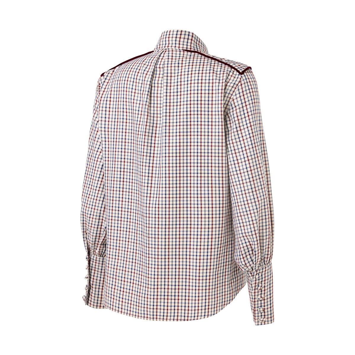 Camisa aos Quadrados de Mulher Multicolor-6