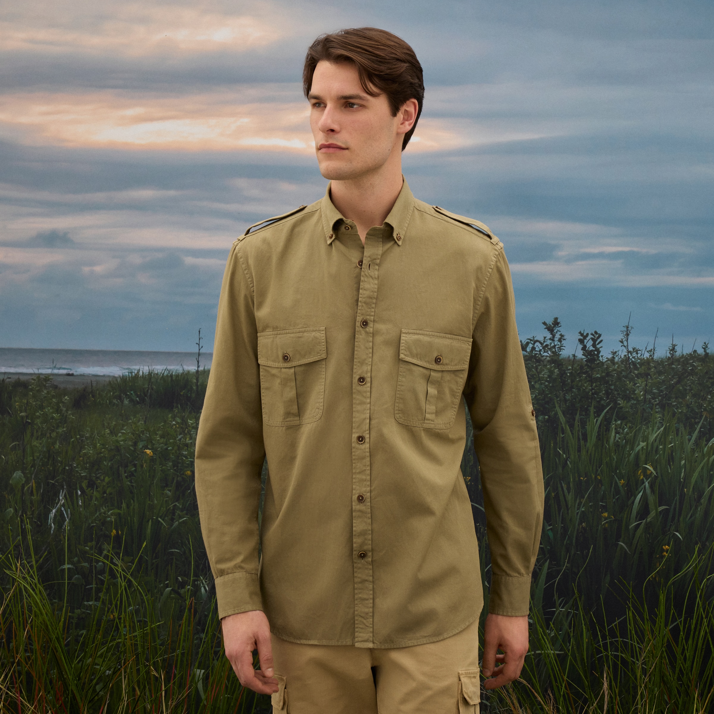 Imagem 0 de Camisa Safari de Homem