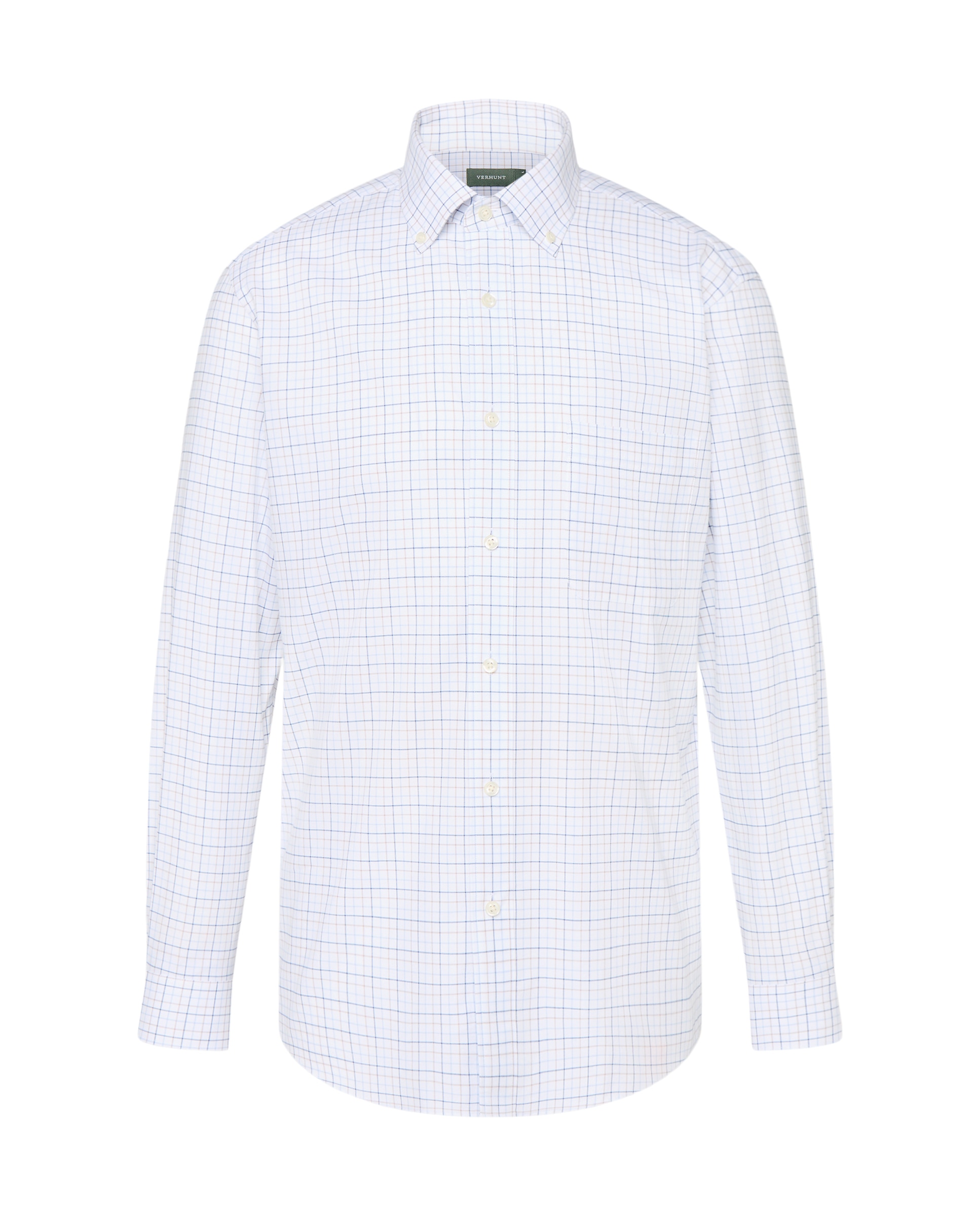 Camisa cuadro mediano hombre - Azul Azul-4