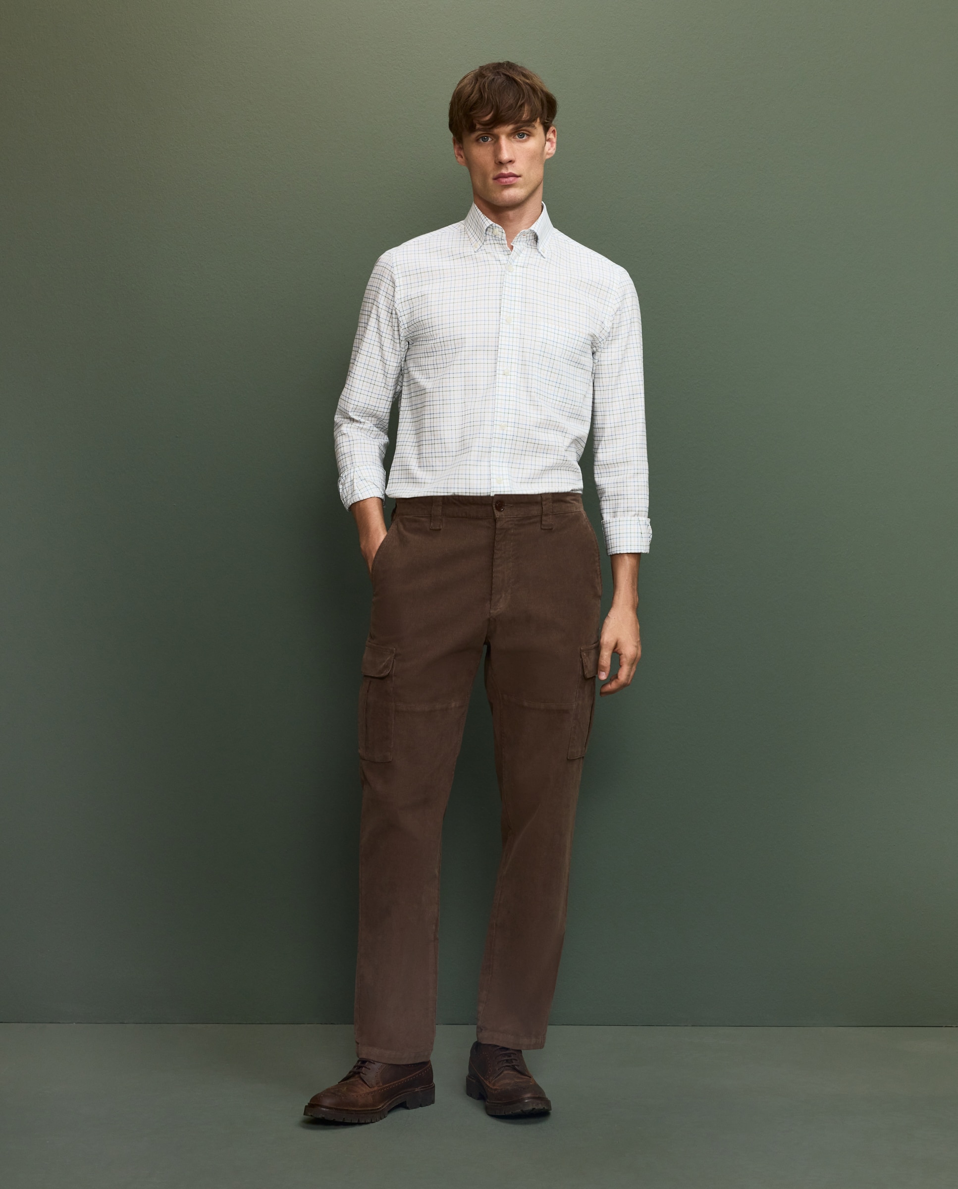 Camisa cuadro mediano hombre - Caldero Caldero-2