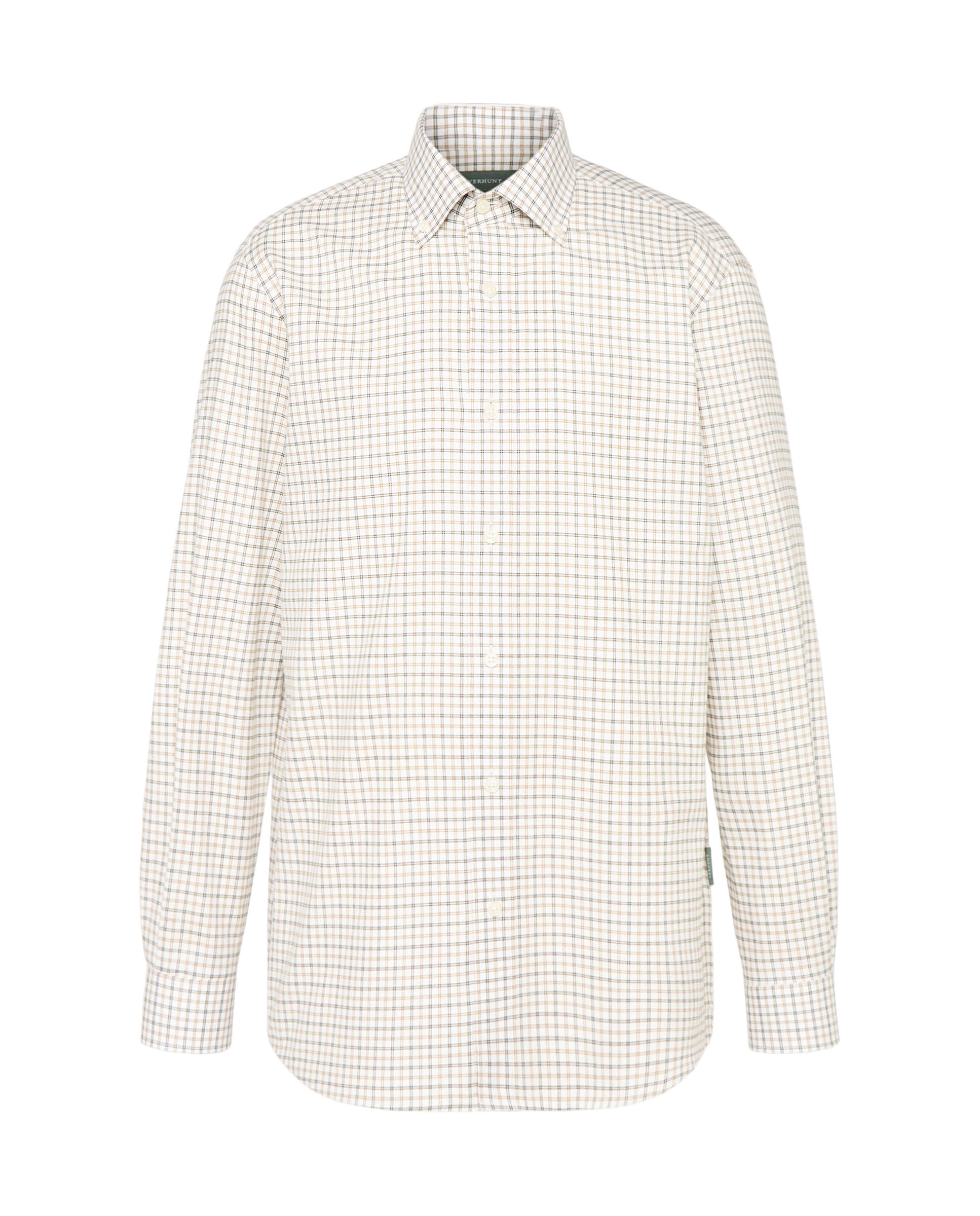 Camisa cuadro doble hombre - Beige Beige-4