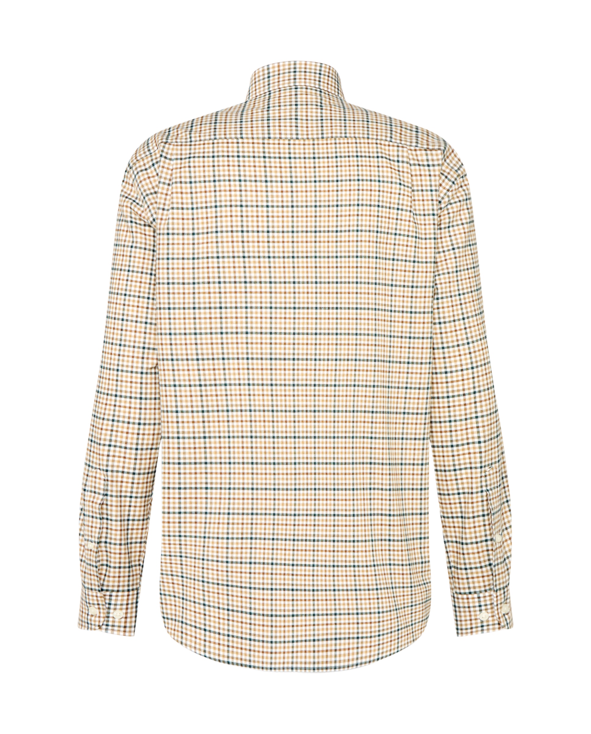 Camisa multicuadro hombre - Mostaza Mostaza-5