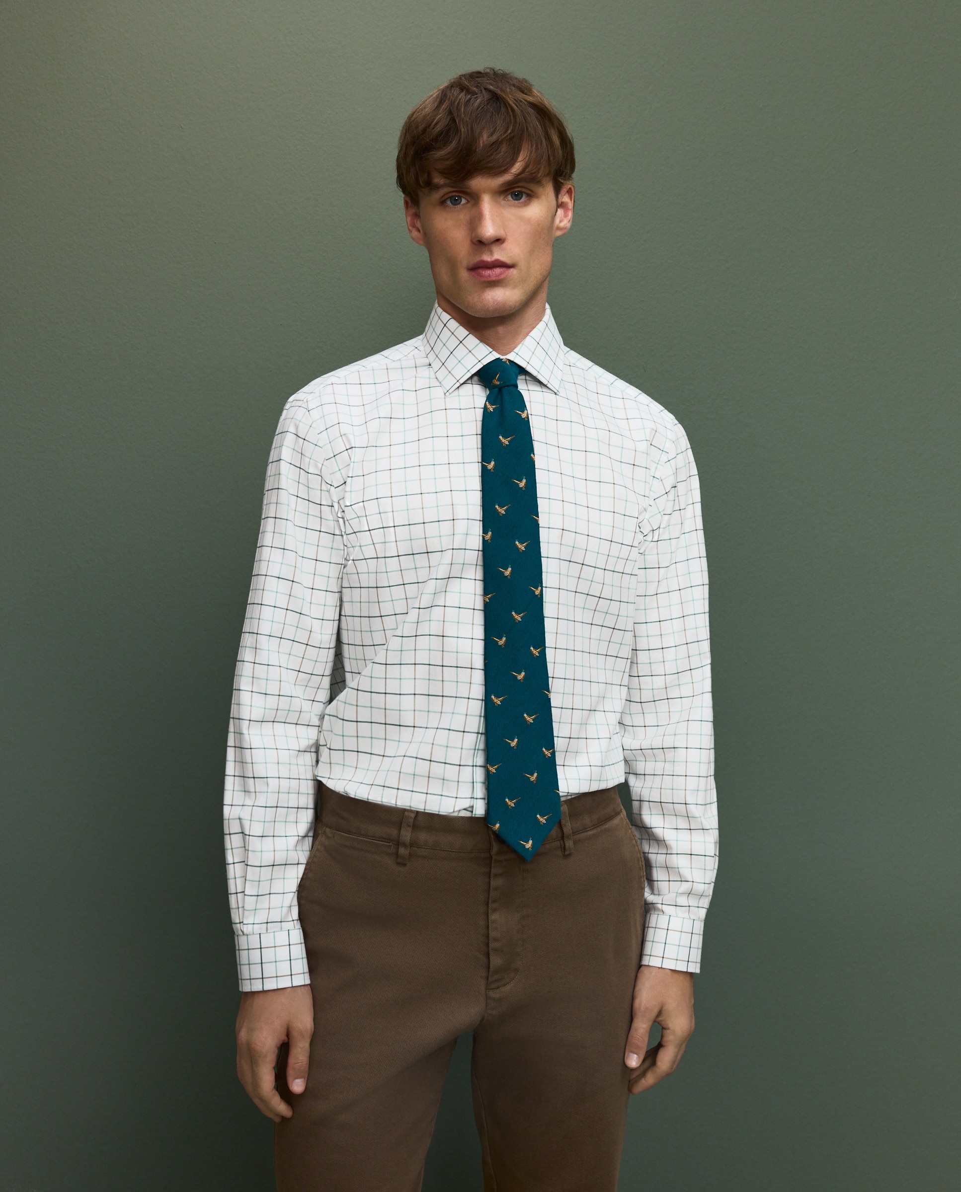 Camisa cuadro grande hombre - Azul Azul-1