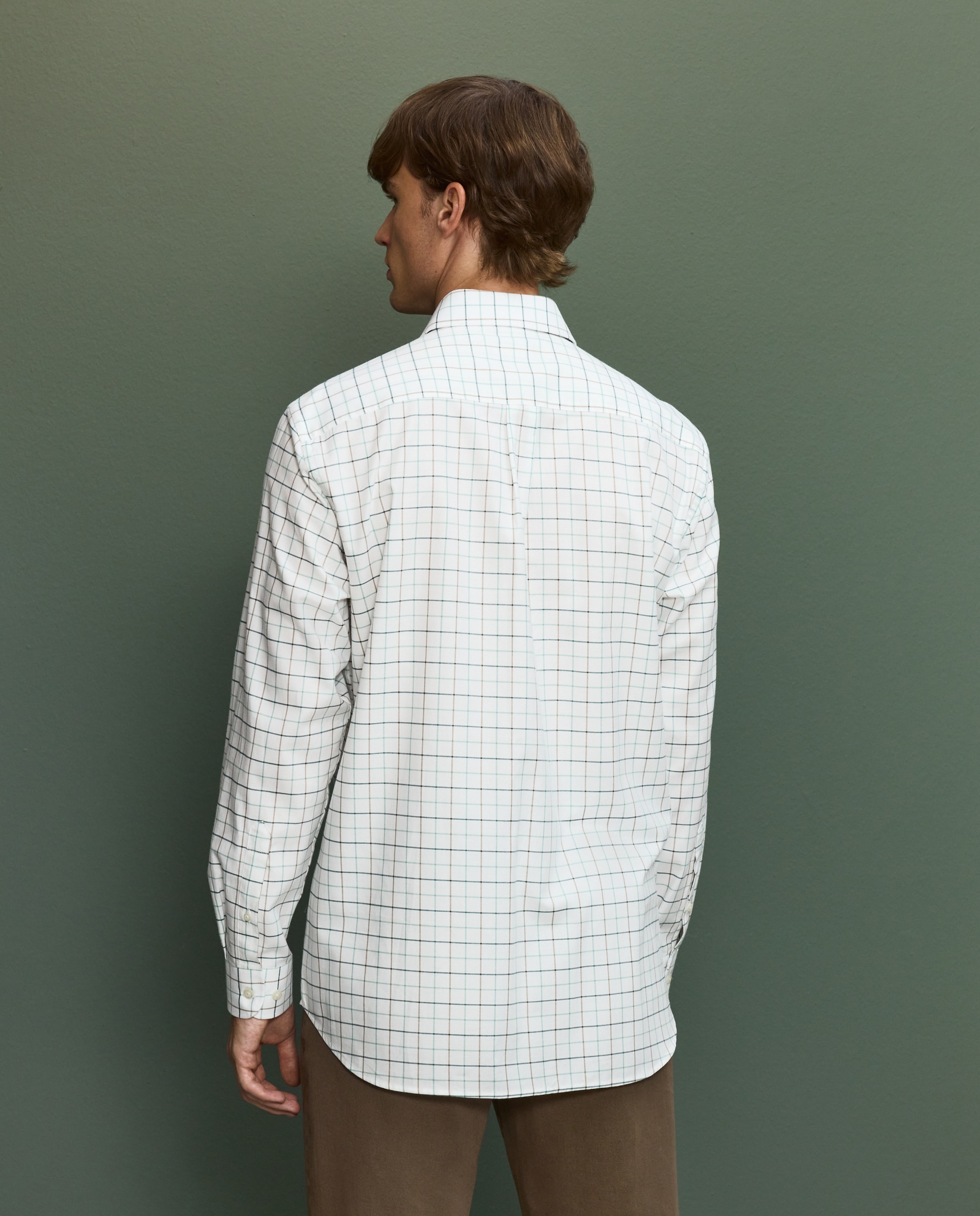 Camisa cuadro grande hombre - Azul Azul-3