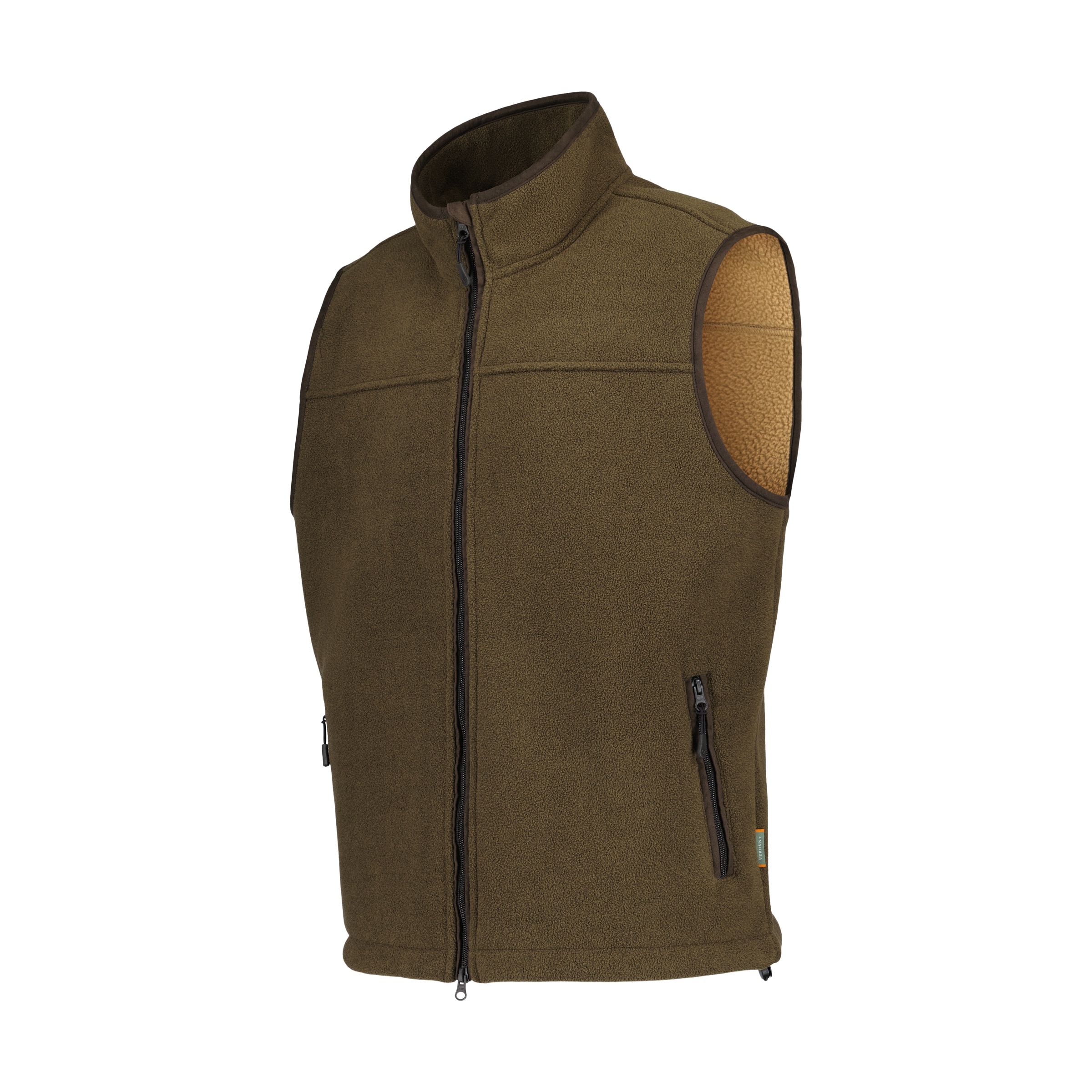 Colete Top de Homem com Forro Polar Castanho-claro-5