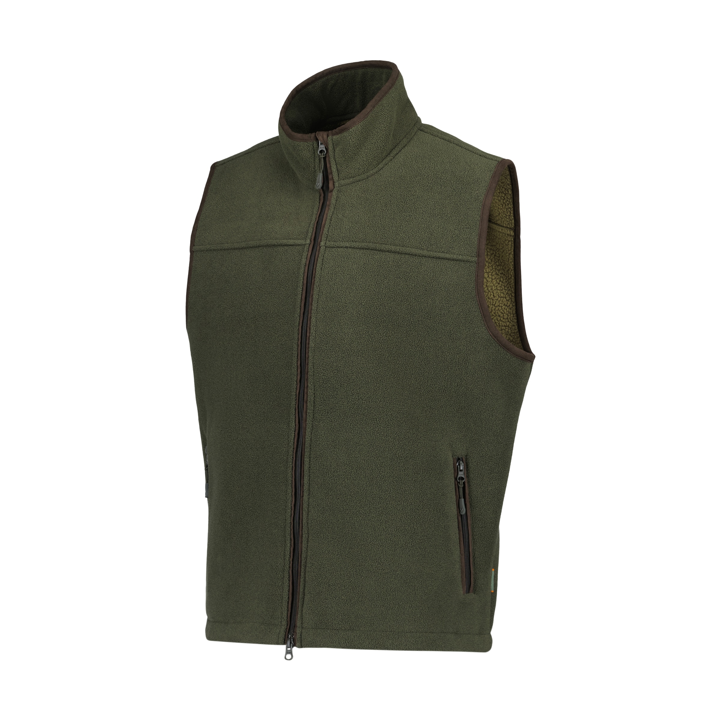 Colete Top de Homem com Forro Polar Verde-militar-5