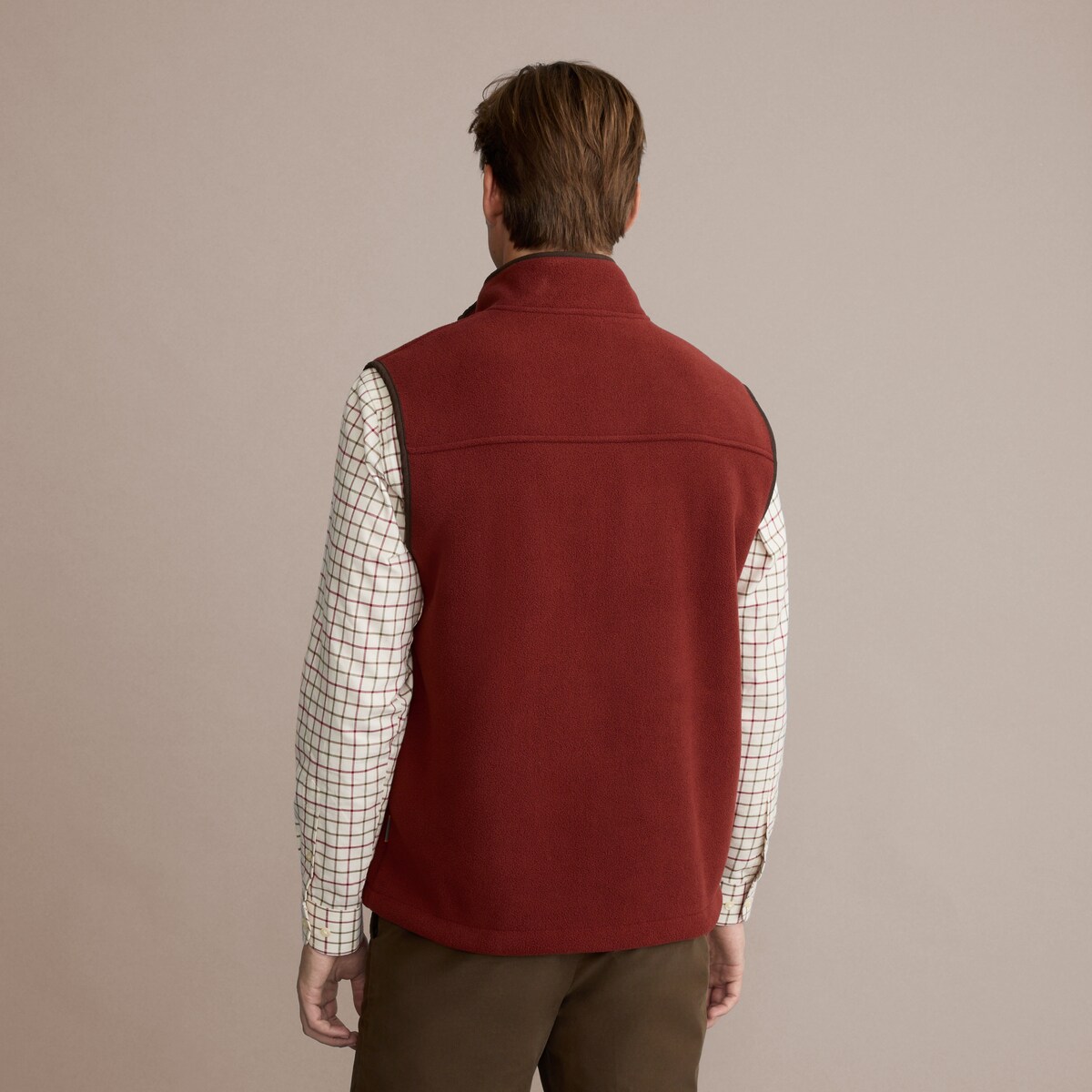 Colete Top de Homem com Forro Polar Verde-militar-4