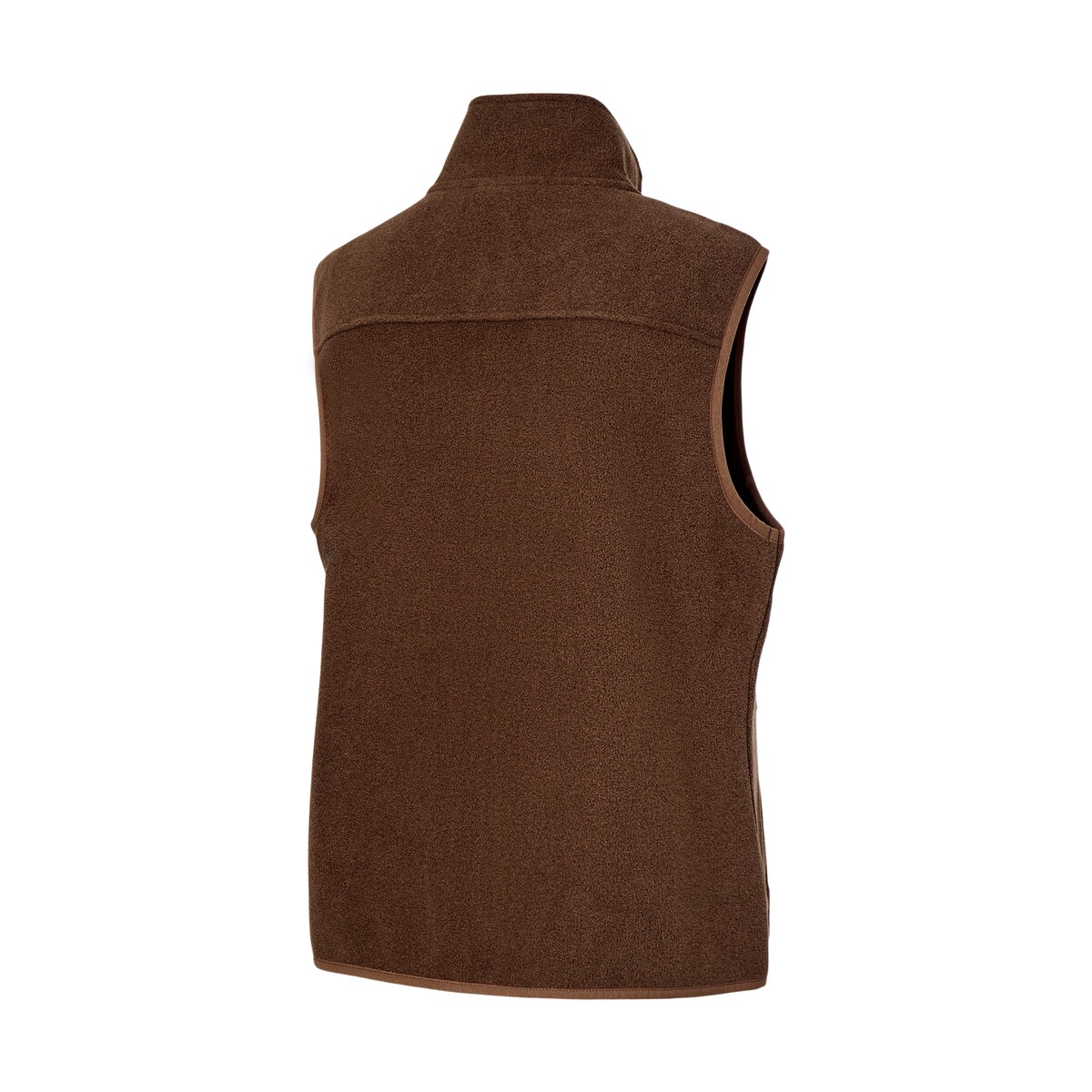 Colete Básico de Mulher com Forro Polar Castanho-6