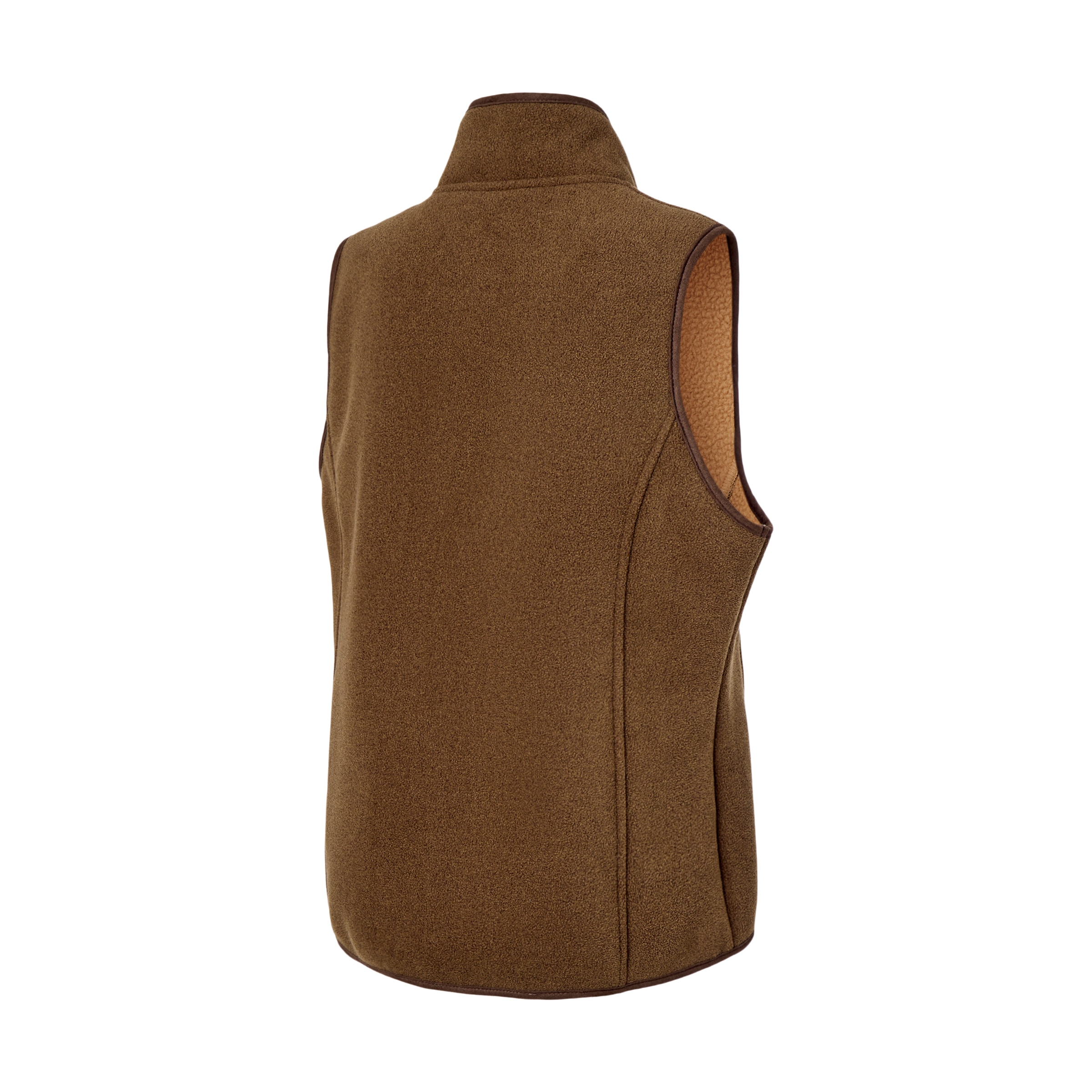 Colete com Forro Polar Top de Mulher Castanho-6