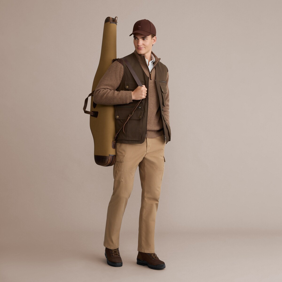 Colete de Caça Multibolsos Verde-3