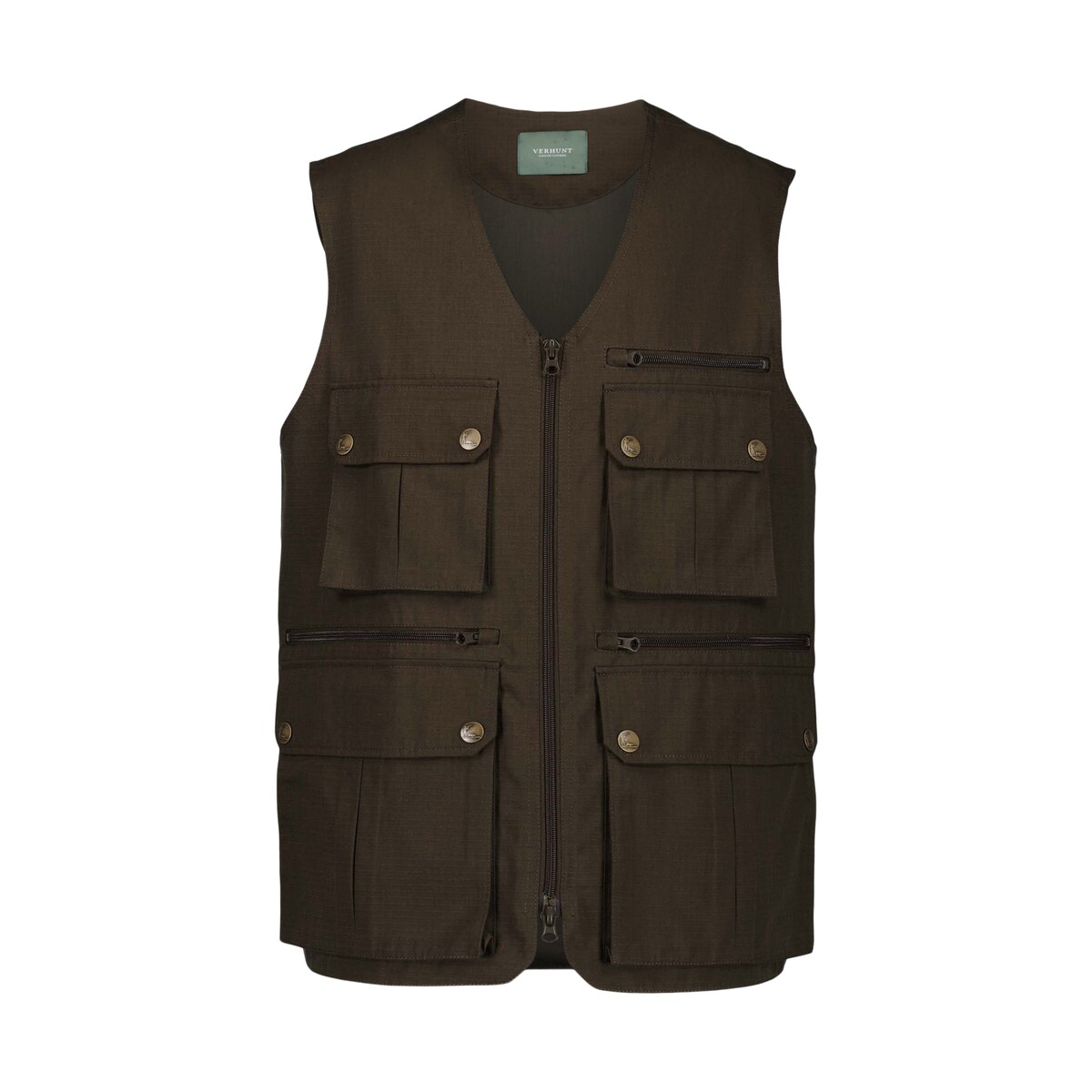 Colete de Caça Multibolsos Verde-6