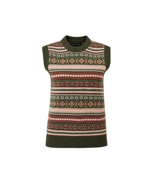 Colete de Mulher Knitwear Verde-1