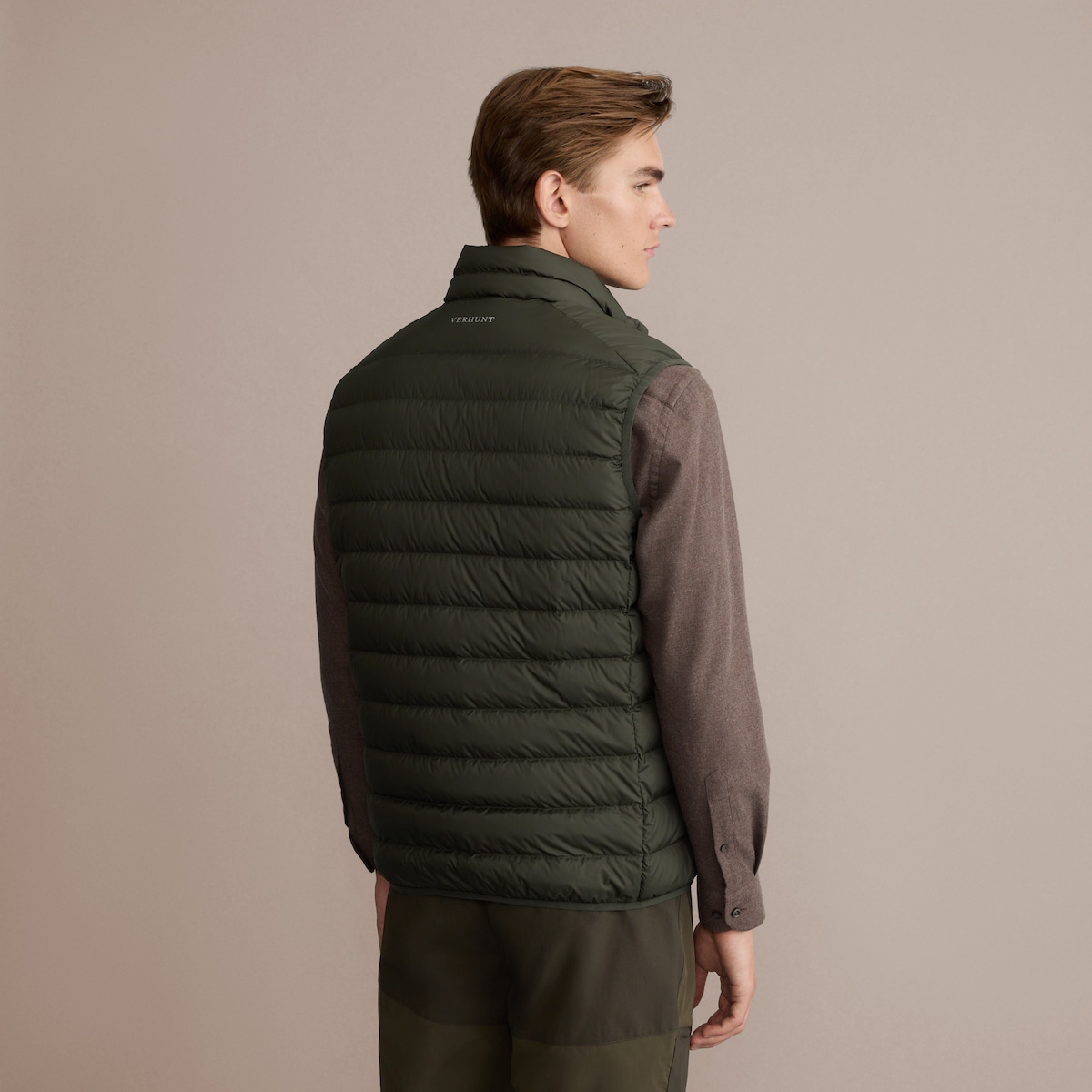 Colete Acolchoado de Homem Verde-4