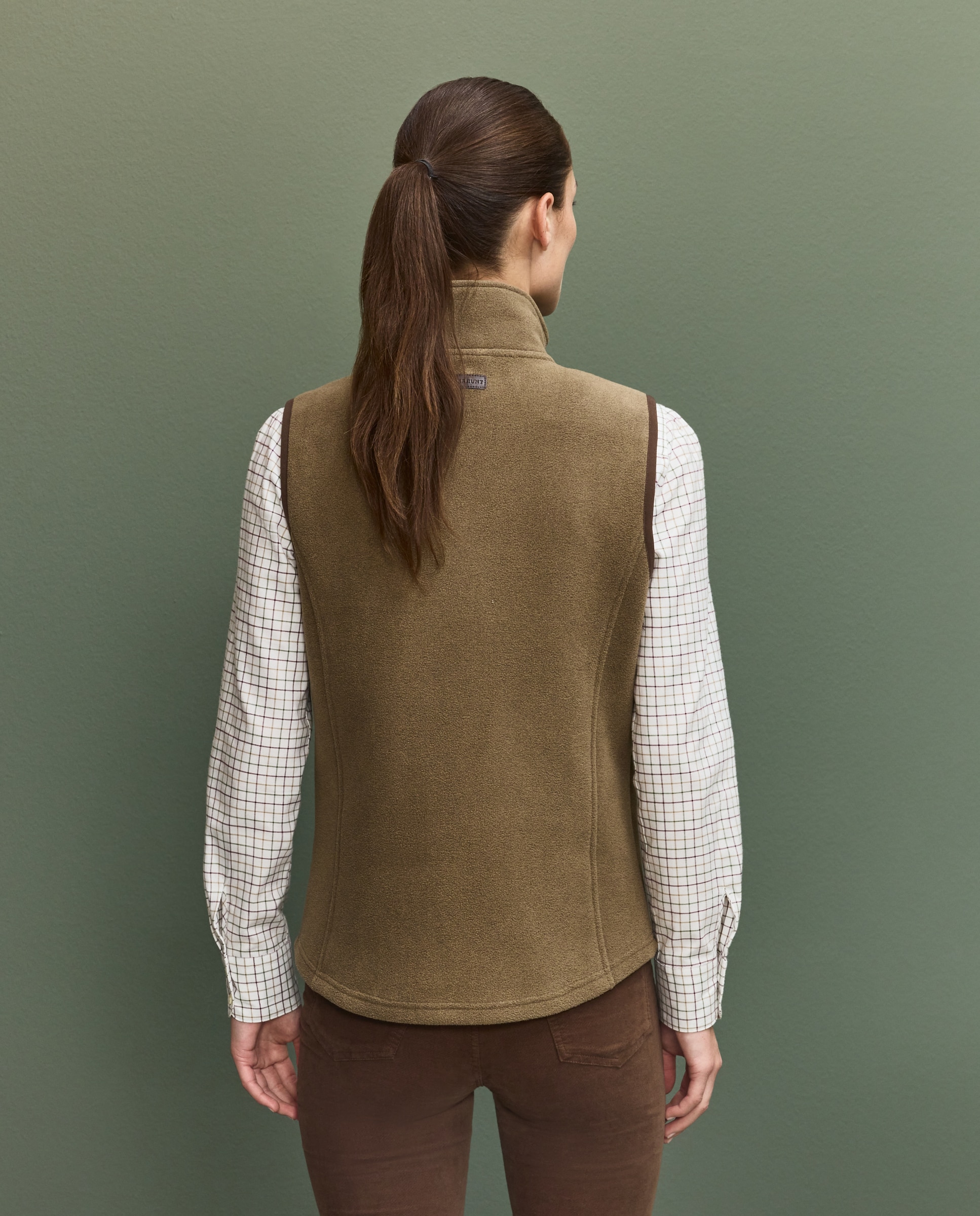 Chaleco polar básico de mujer - Beige Beige-3