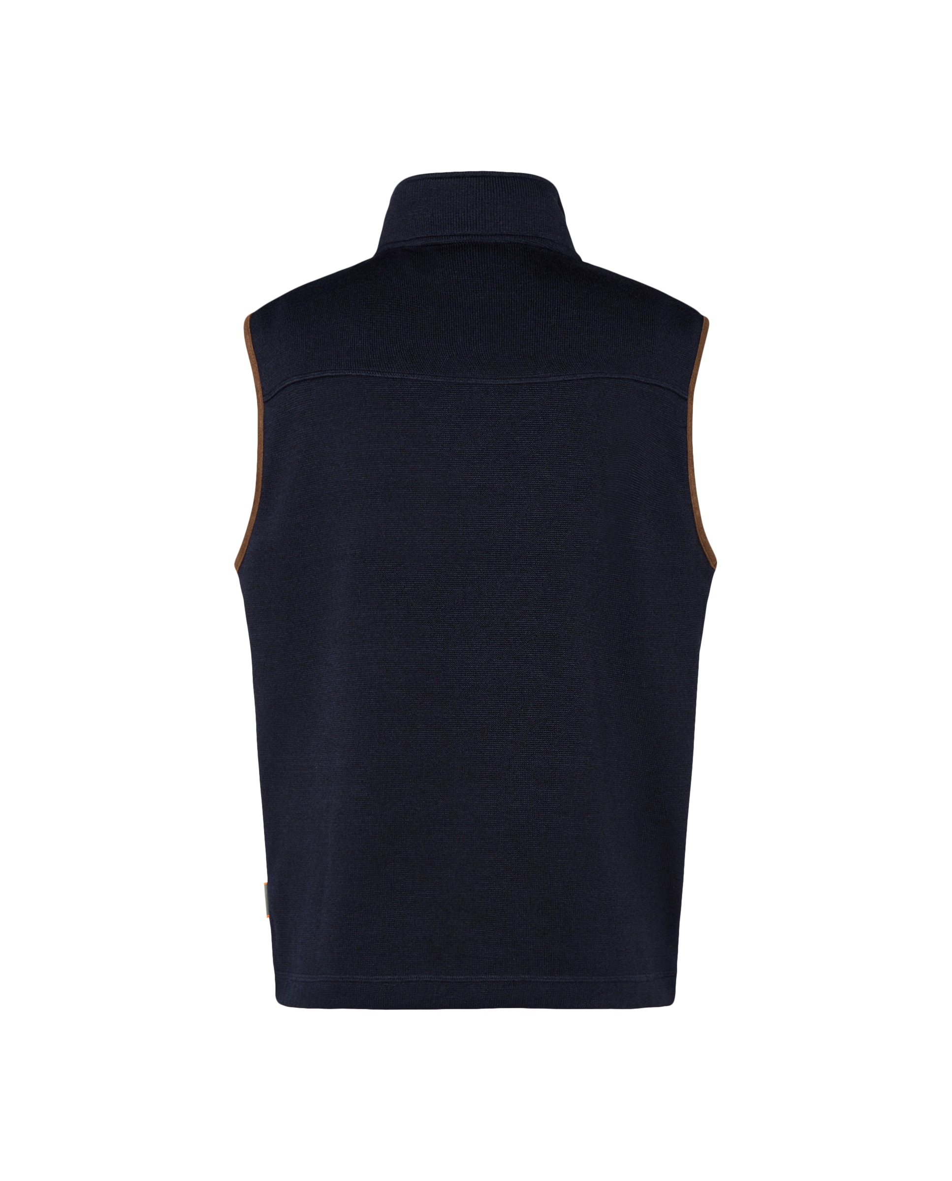 Colete de Forro Polar de Homem com Tecido Exterior de Malha Azul-2