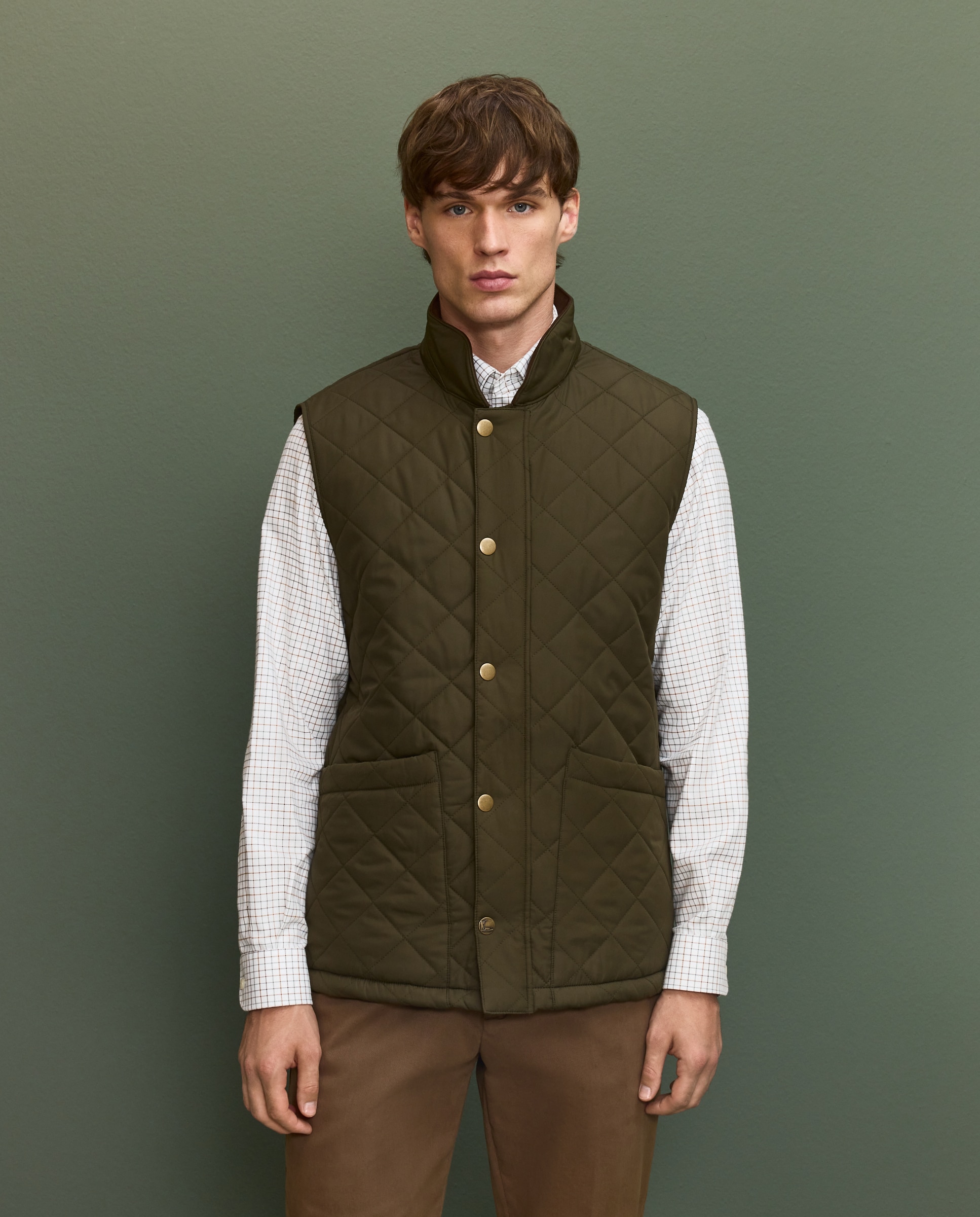 Verhunt Chaleco rombos hombre Verde