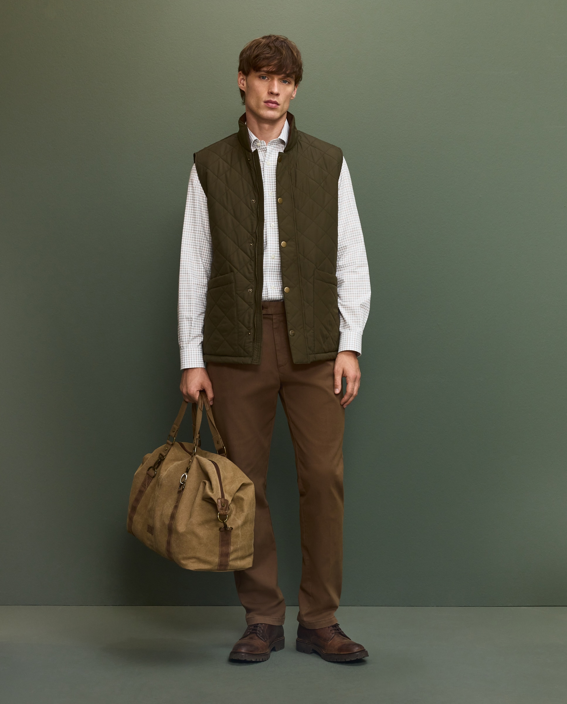 Imagen 2 de Chaleco rombos hombre - Verde Verde