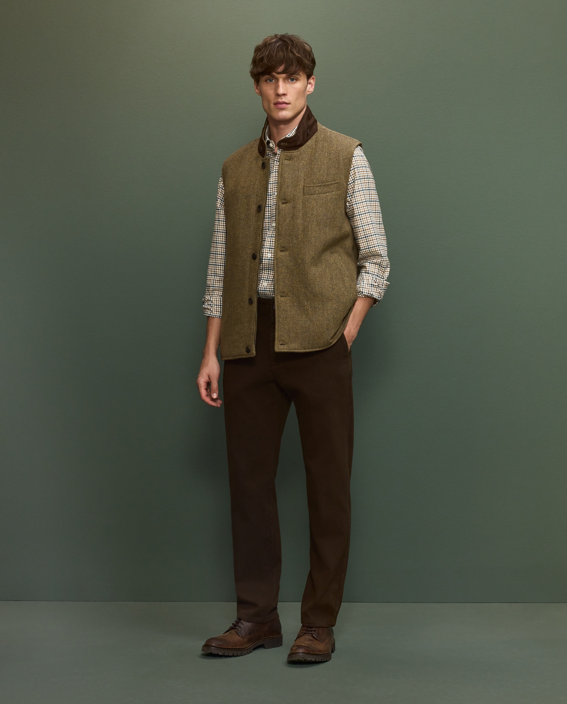 Imagen 2 de Chaleco lanero hombre - Verde Verde