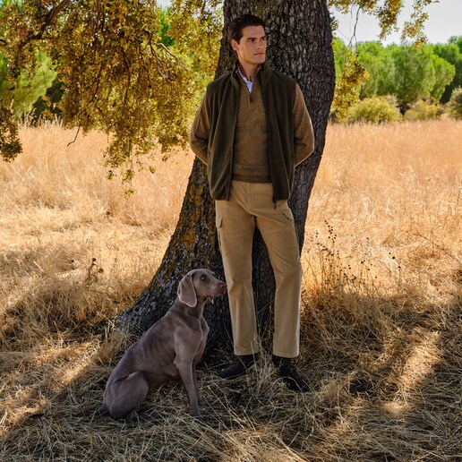 Imagem 0 de Calças Cargo de Bombazina Fina de Homem