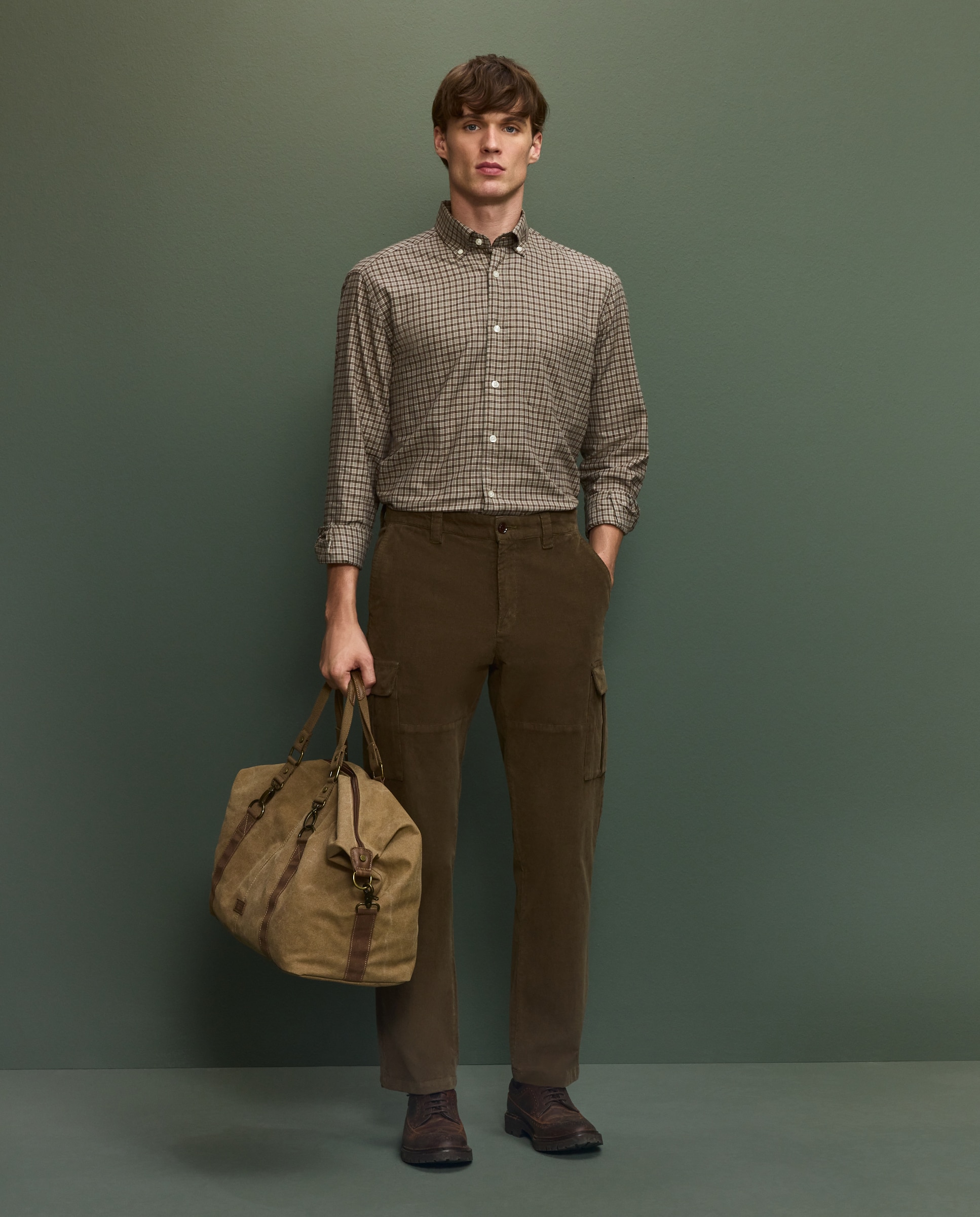 Imagen 1 de Pantalon cargo de hombre micropana - Kaki Kaki