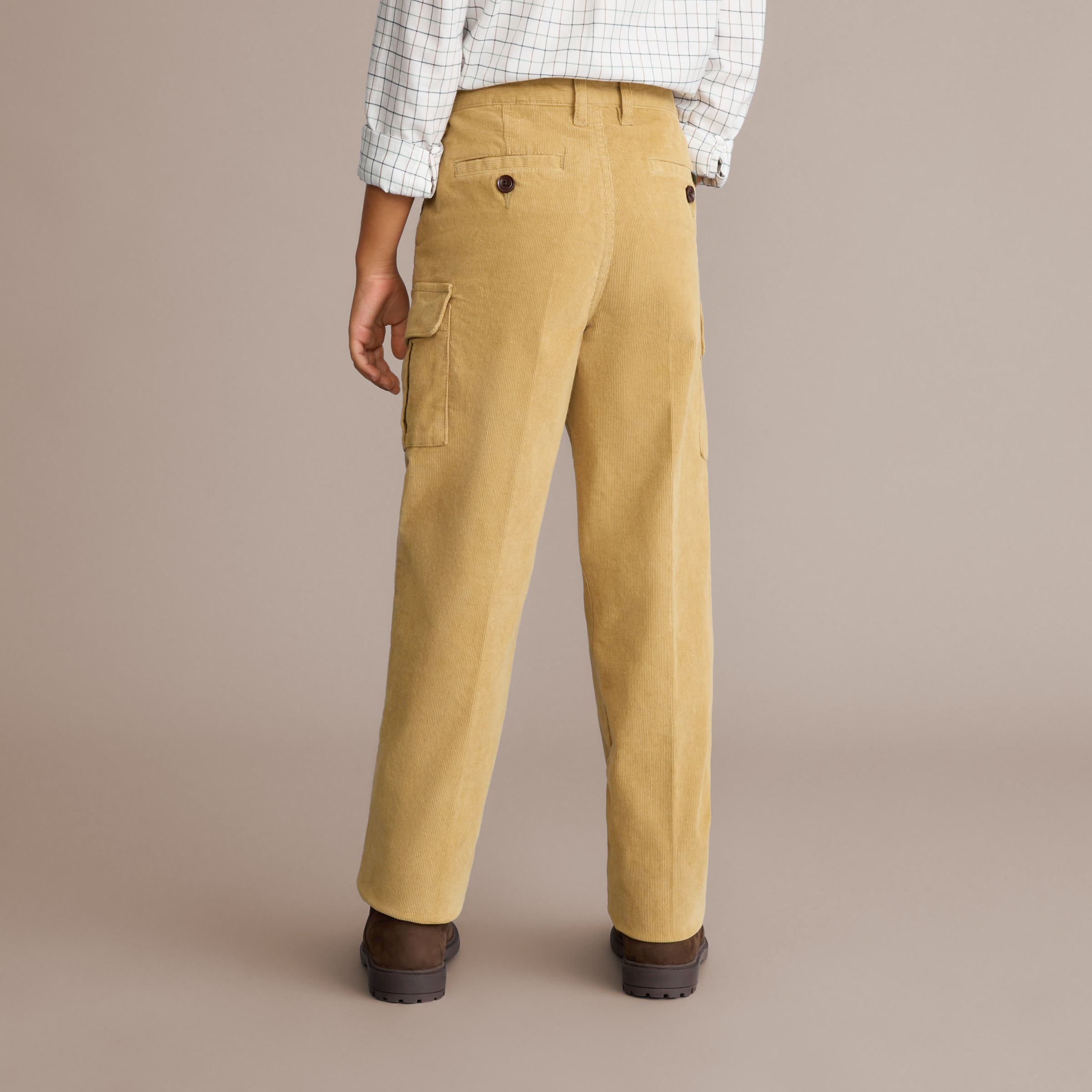 Pantalon cargo de niño micropana - Beige Beige-4