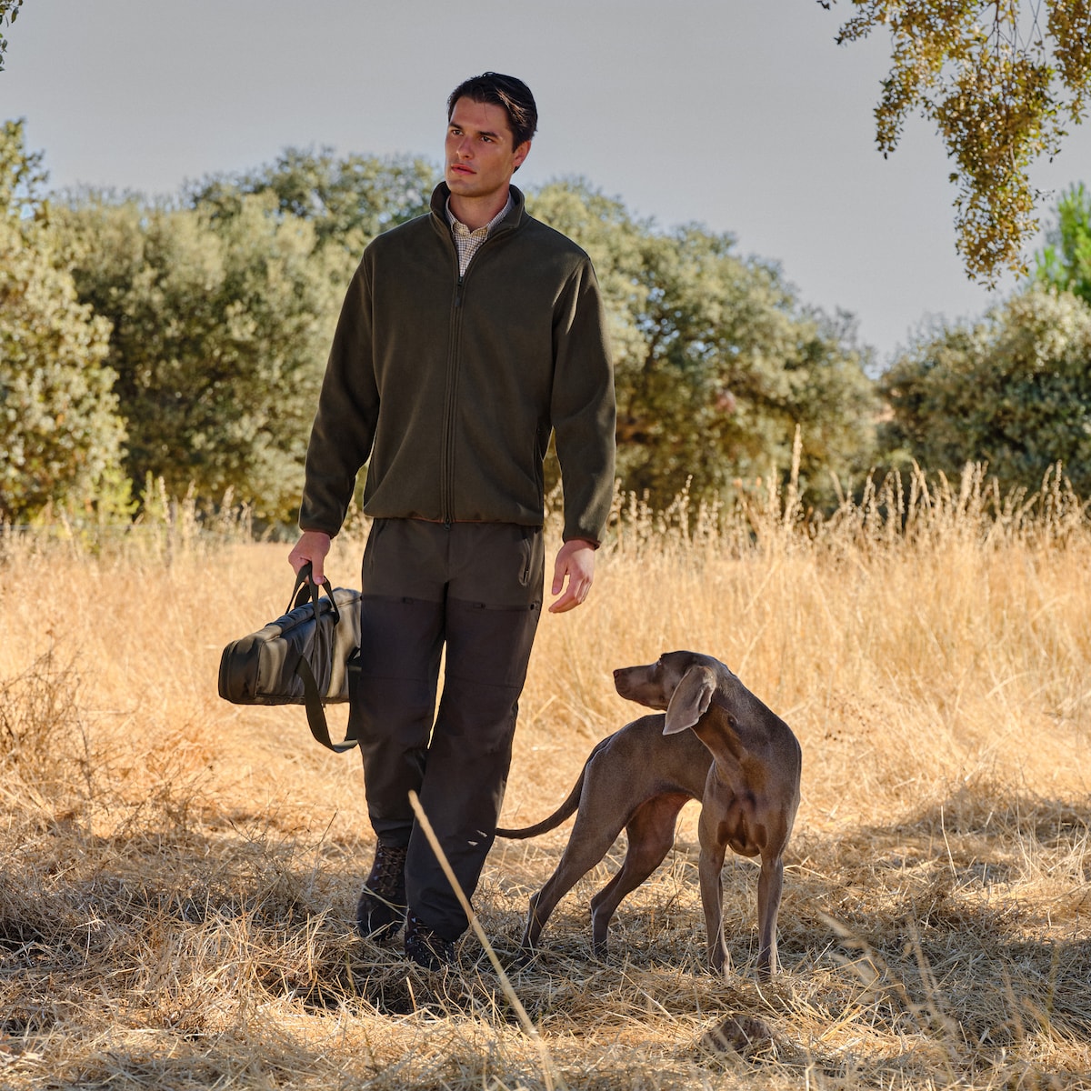 Calças Técnicas Mistas de Homem Verde-1