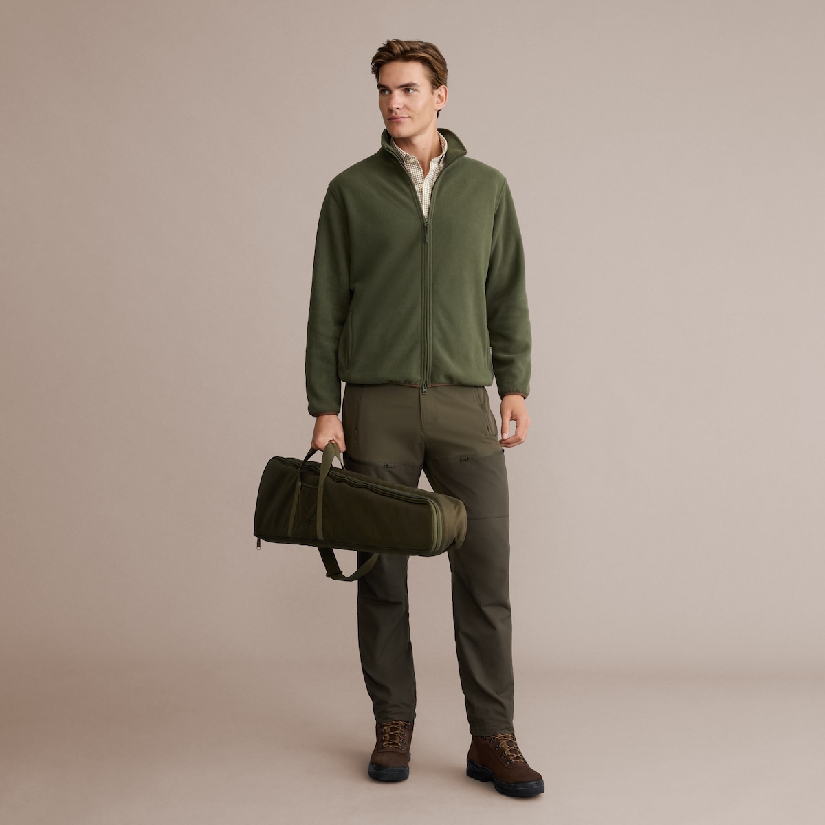 Calças Técnicas Mistas de Homem Verde-2