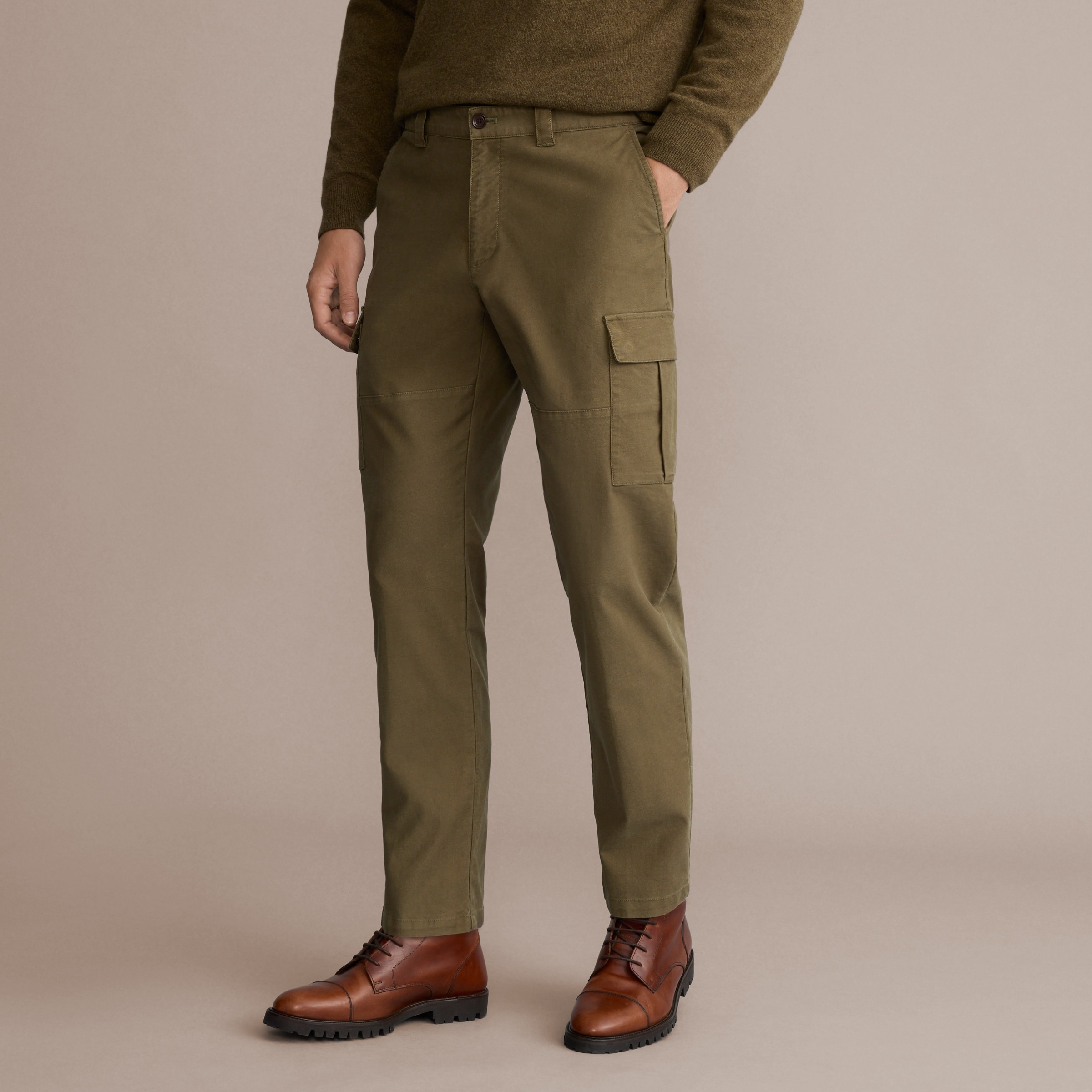 Imagen 3 de Pantalón hombre cargo algodón - Verde Verde