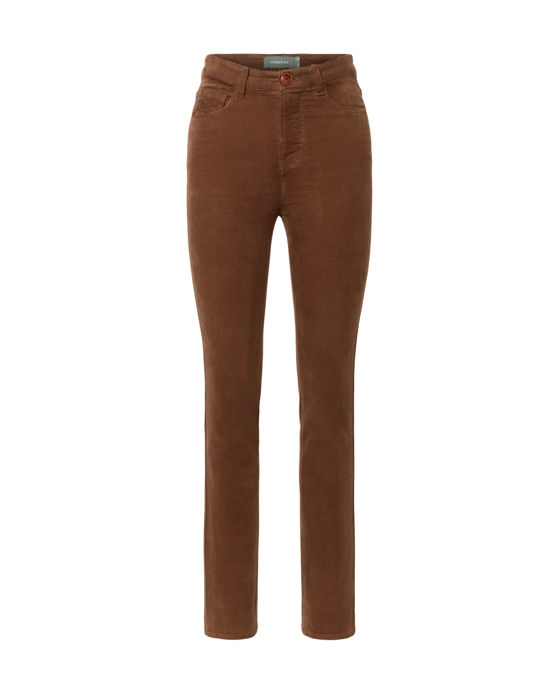 Pantalón básico 5 bolsillos mujer - Marrón Marrón-5