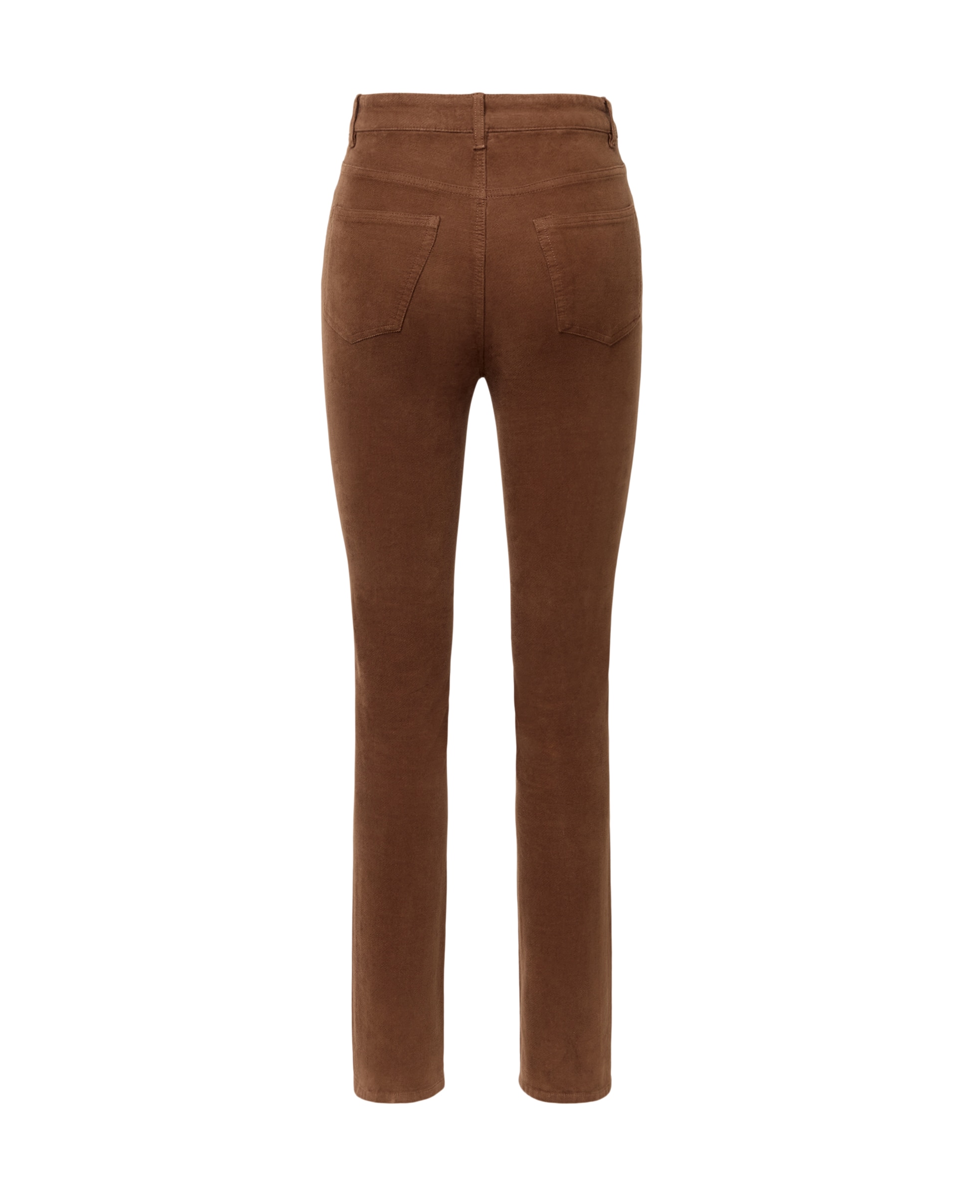 Pantalón básico 5 bolsillos mujer - Marrón Marrón-6
