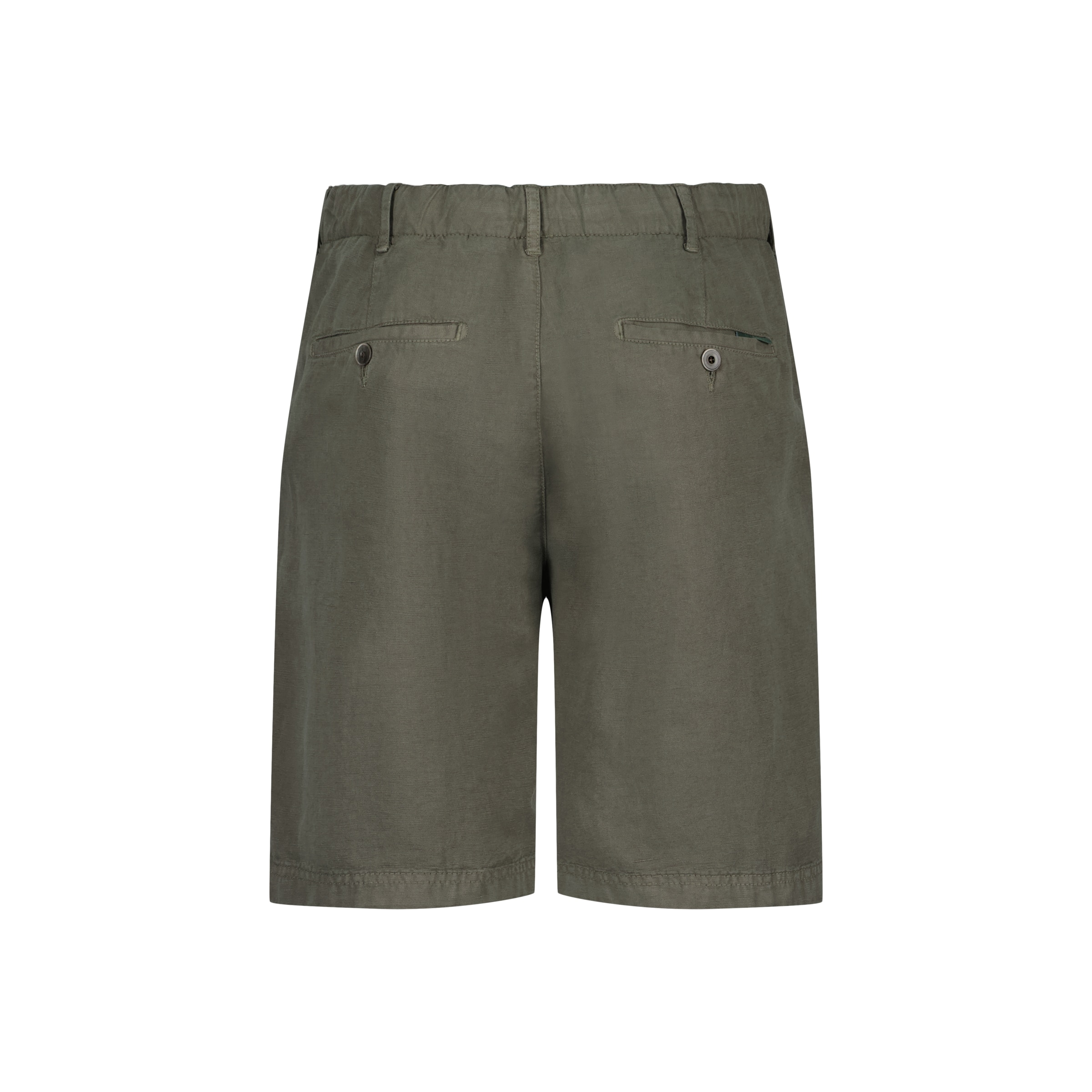 Bermuda lino cordones hombre - Verde Verde-5