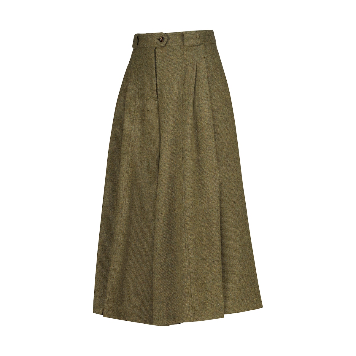 Saia-Calça Tweed de Mulher Verde-escuro-6
