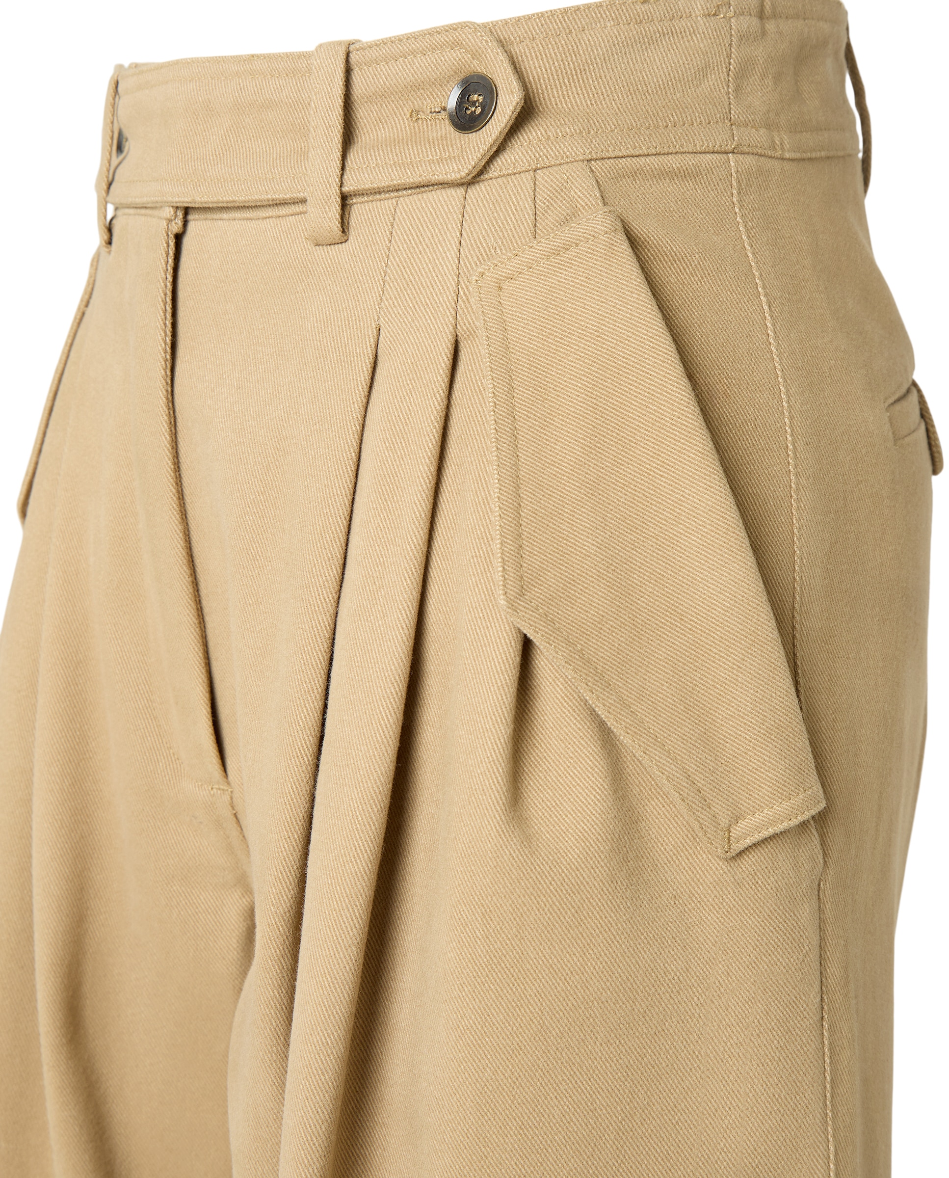 Calças Breeches de Mulher Bege-8