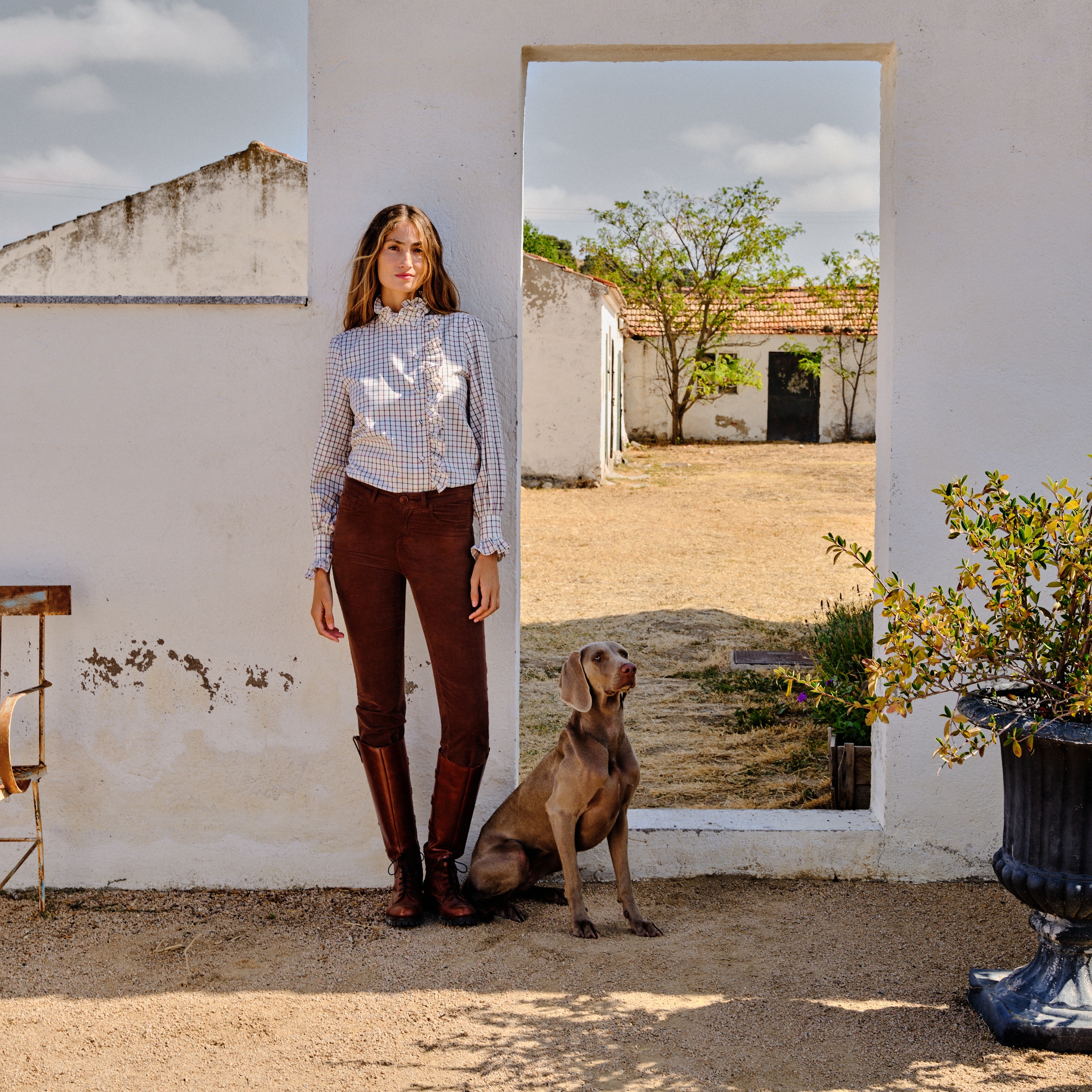 Imagem 0 de Camisa com Folho Cruzado de Mulher